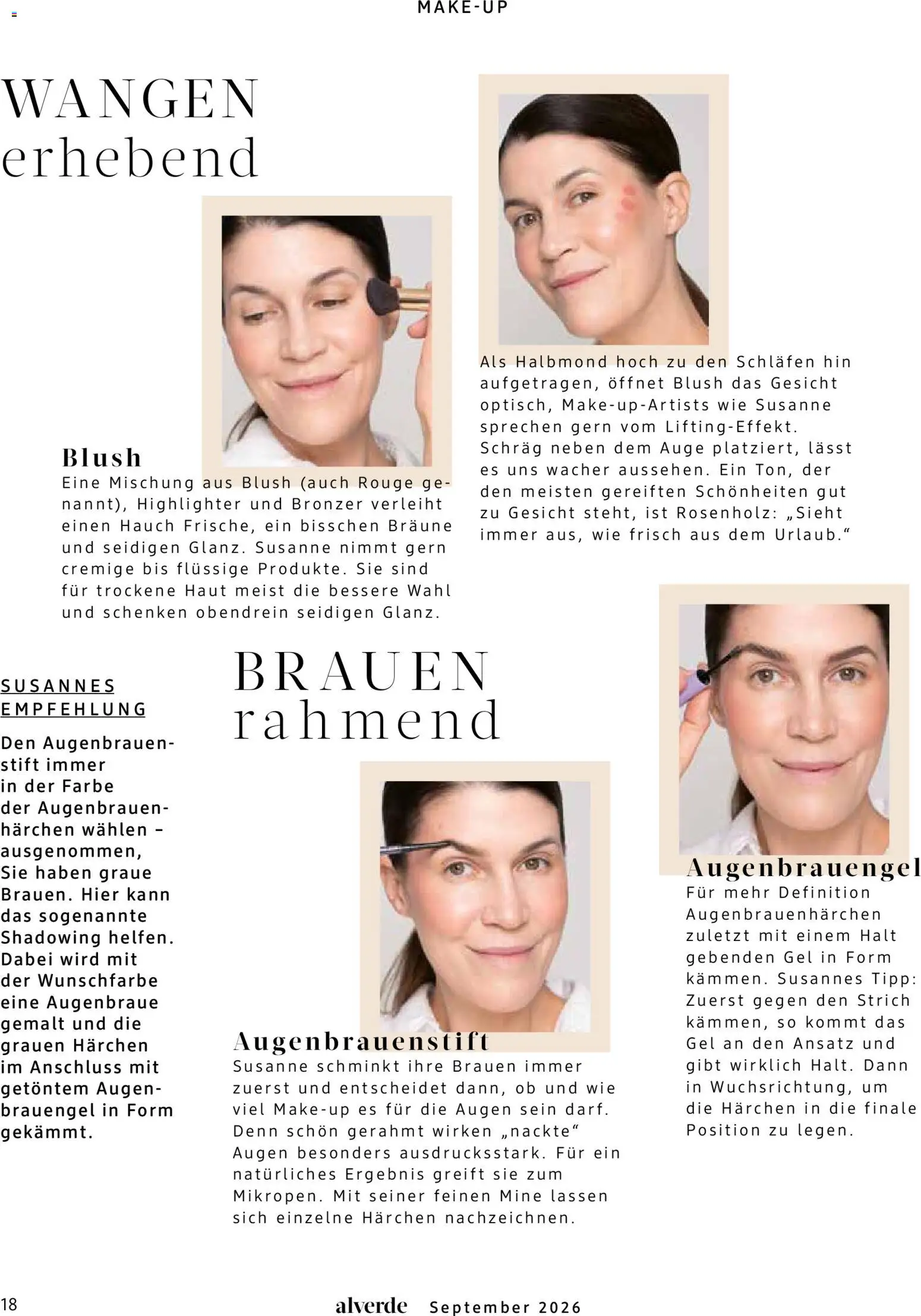 dm drogerie Prospekt – gültig ab 01.09.2026 | Seite: 18 | Produkte: Bronzer, Rouge, Augenbrauenstift, Blush