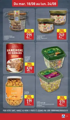 Aldi - Prévisualisation de MANCHONS DE CANARD confits, MANCHONS DE CANARD confits valide à partir de 18/08/2026 | Page: 19
