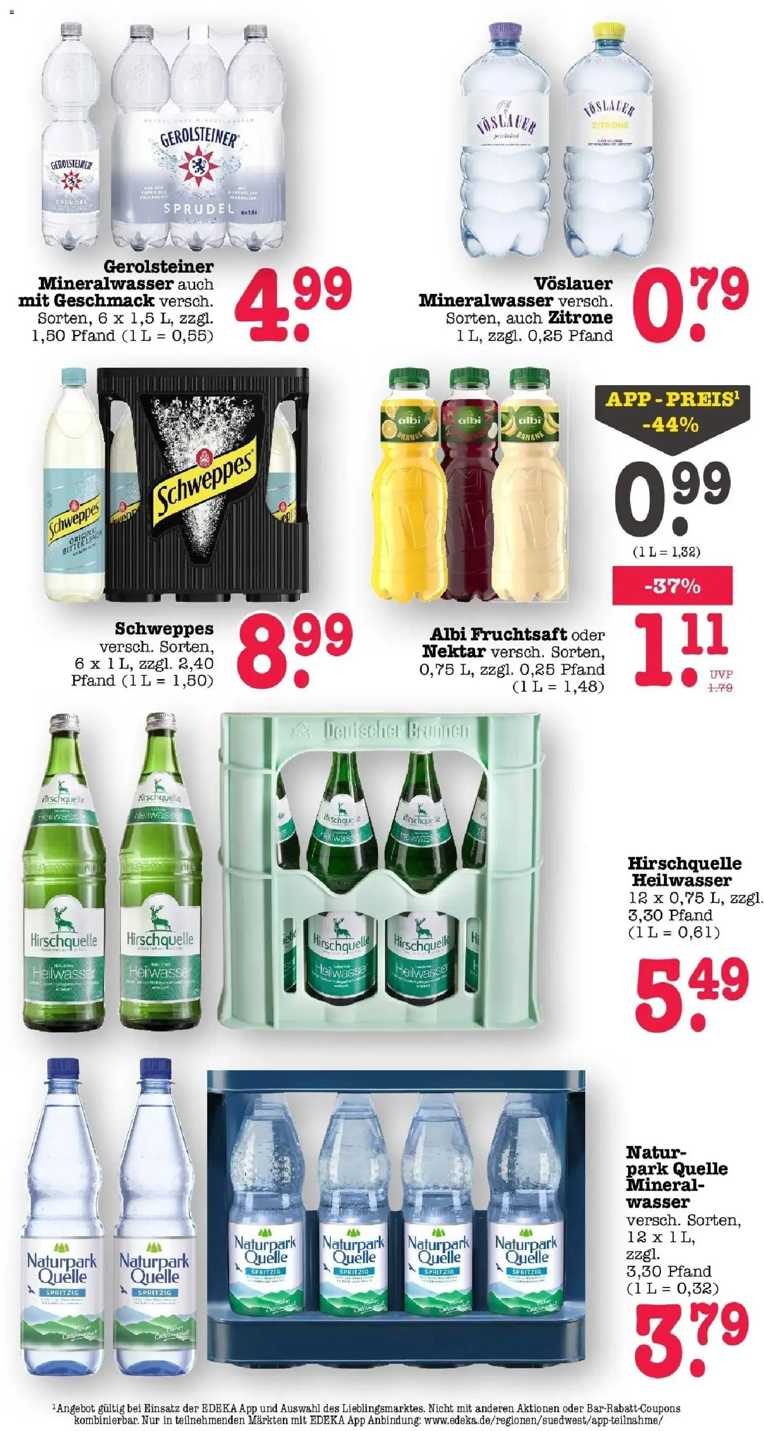 Edeka Prospekt Mainz-Weisenau (ab 19.10.2026) » Angebote Online | Seite: 54 | Produkte: Schweppes, Mineralwasser, Wasser, Zitrone