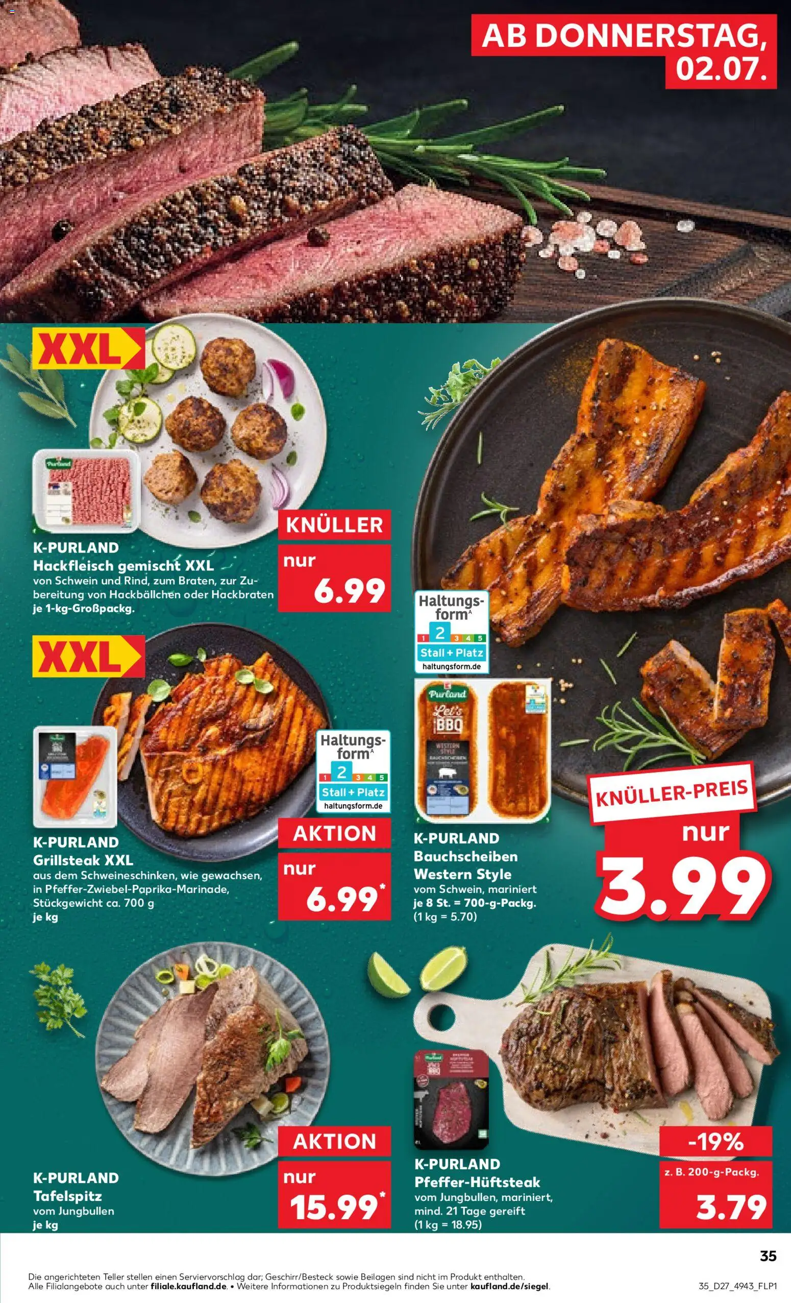 Kaufland Prospekt Köln – gültig ab 02.07.2026 | Seite: 35 | Produkte: Tafelspitz, Hackfleisch