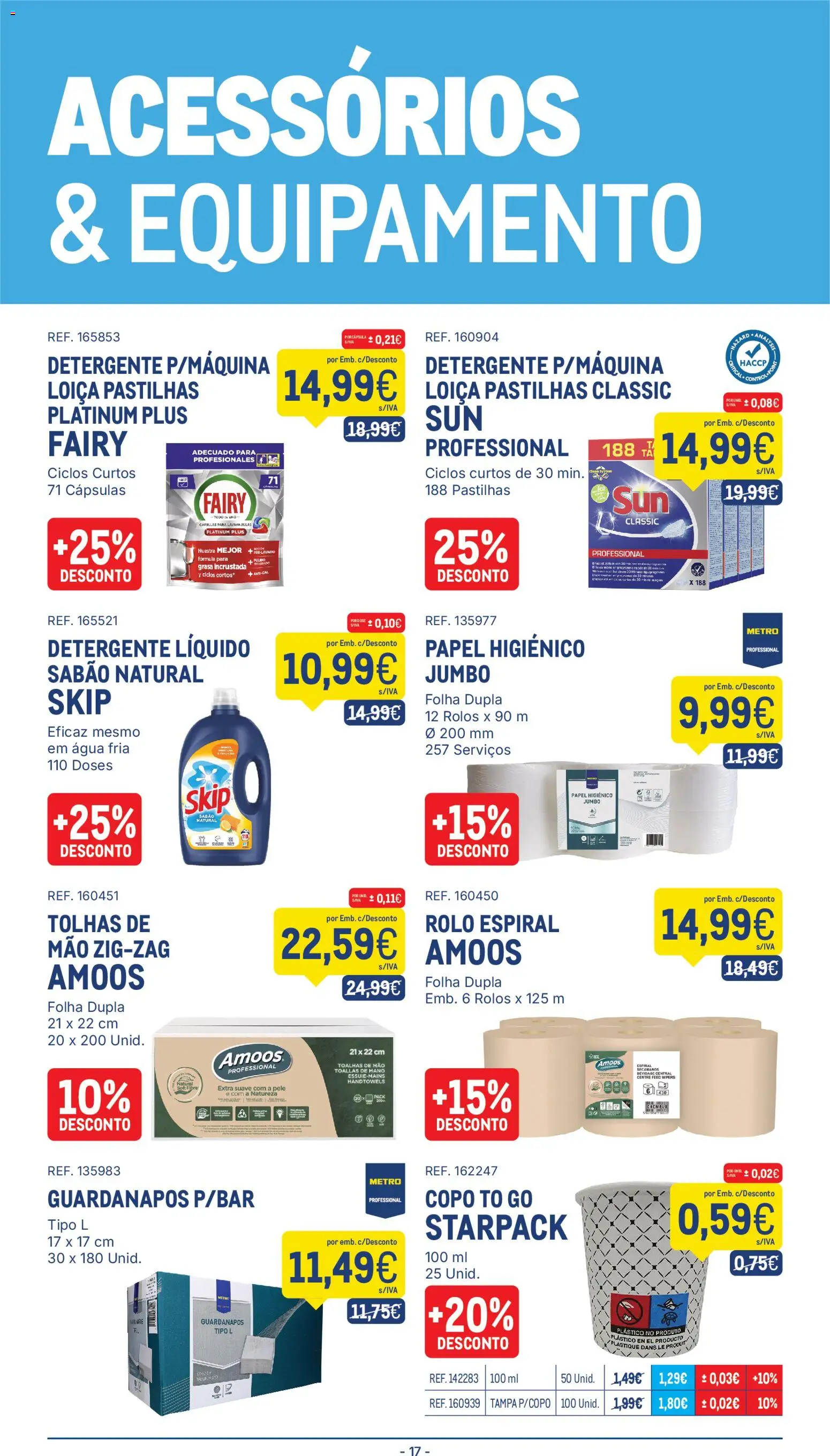 Makro folheto │ válido de 05.05.2026 | Página: 17 | Produtos: Papel higiénico, Guardanapos, Sabão, Detergente
