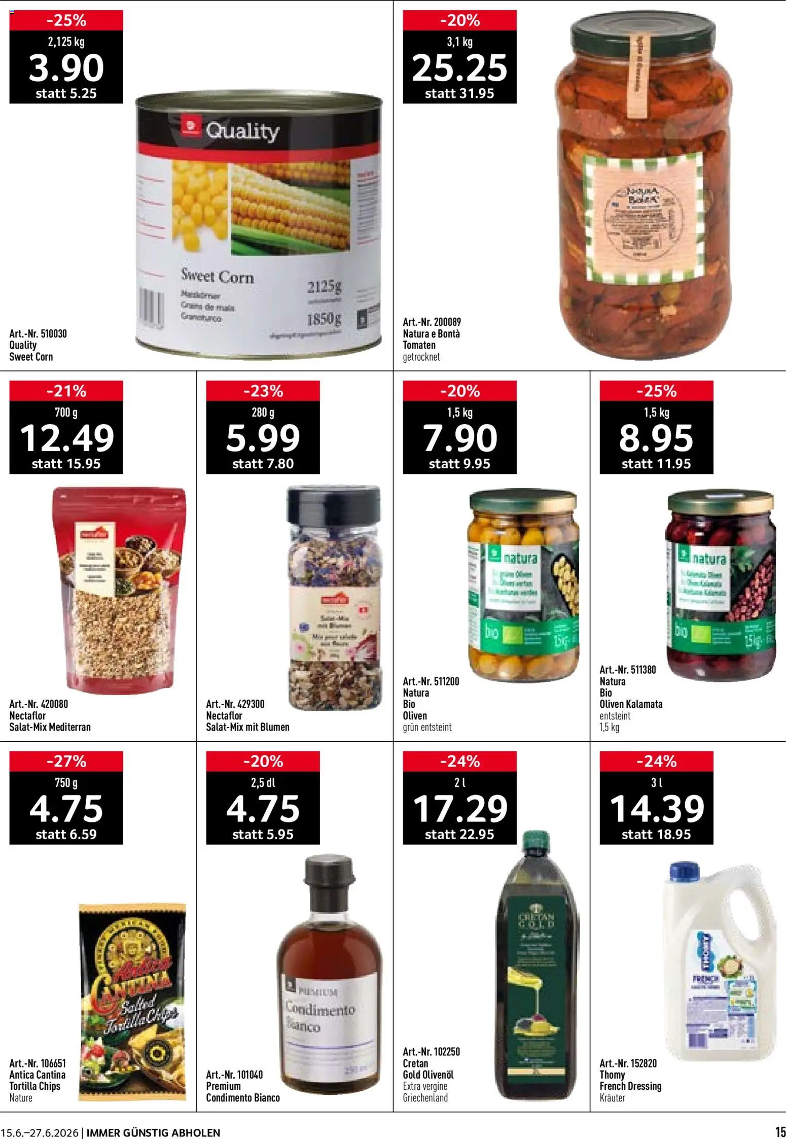 Prodega aktionen Summertime – gültig ab 15.06.2026 | Seite: 15 | Produkte: Dressing, Tomaten, Chips