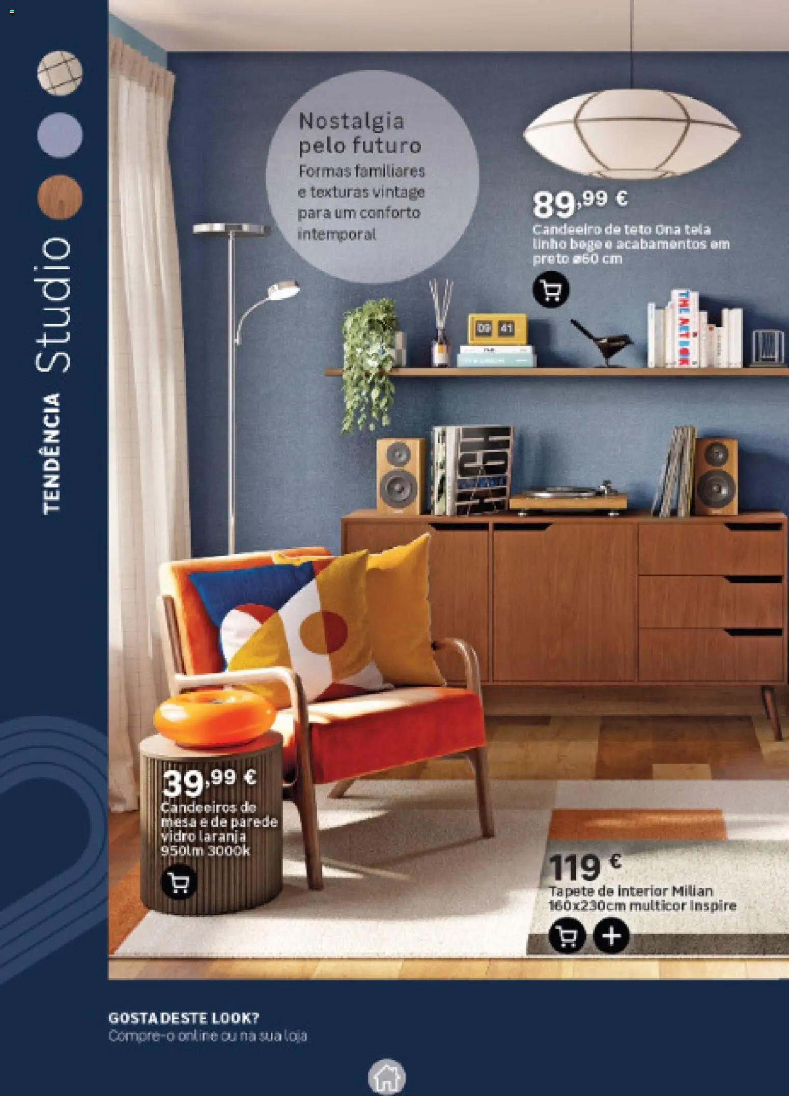 Leroy Merlin - Catálogo de Decoração Portugal Continental │ válido de 17/09/2026 | Página: 16 | Produtos: Candeeiro, Candeeiro de teto, Mesa, Tapete