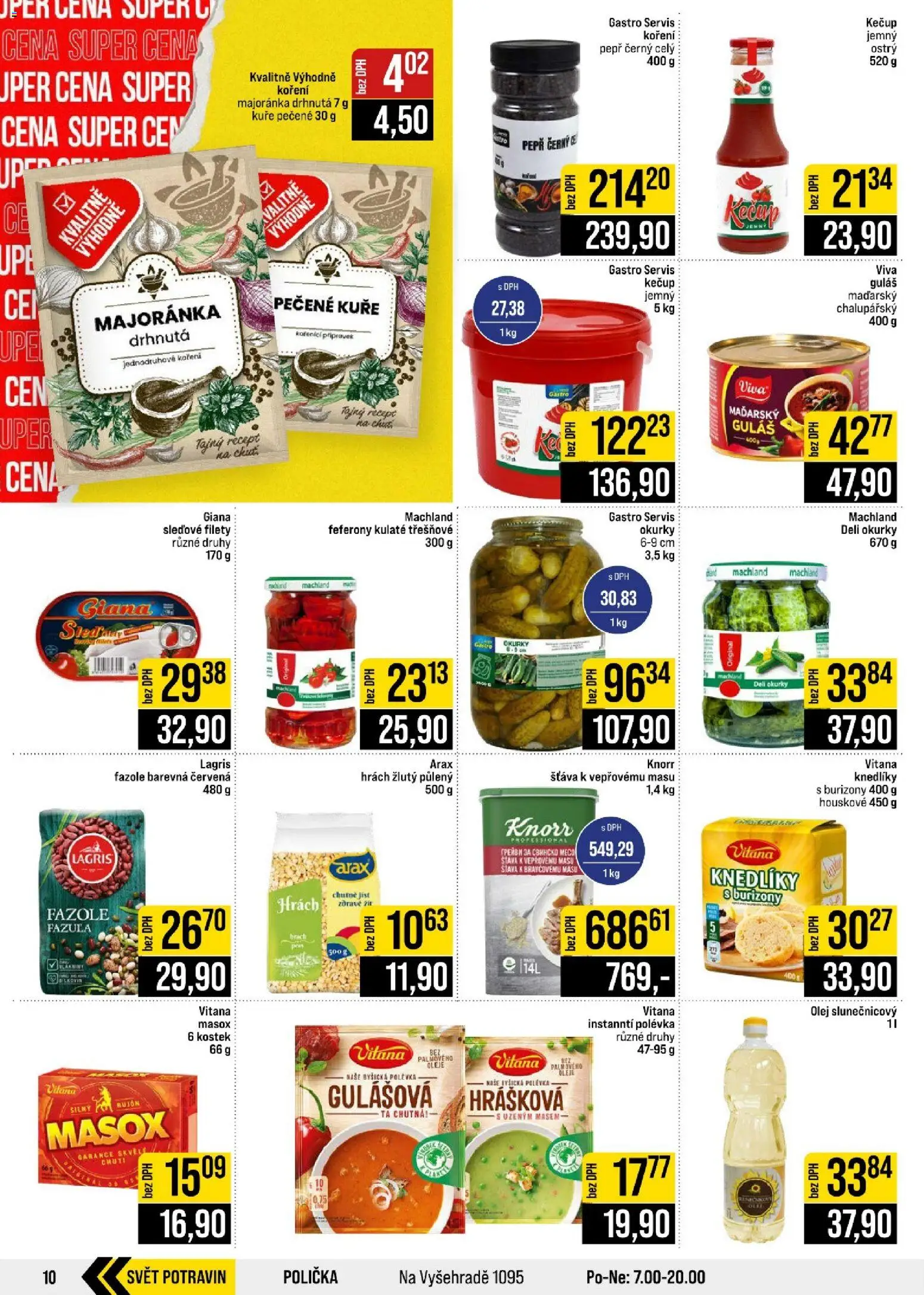 Jip leták - Cash & Carry od 14.10.2026 | Strana: 10 | Produkty: Okurky, Masox, Burizony, Šťáva