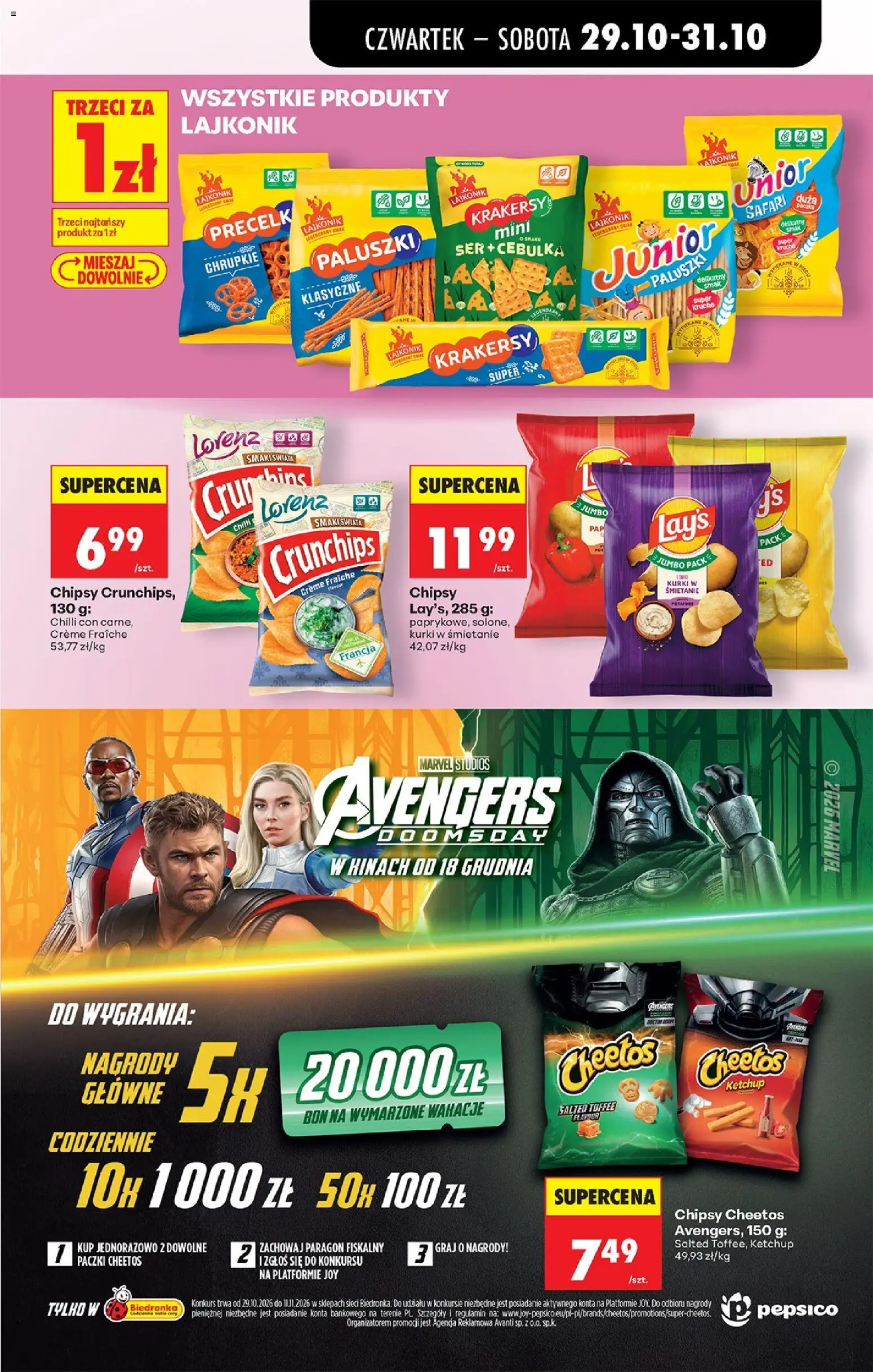 Biedronka gazetka od czwartku od 29.10.2026 | Strona: 77 | Produkty: Baton, Wafelki, Czekolada