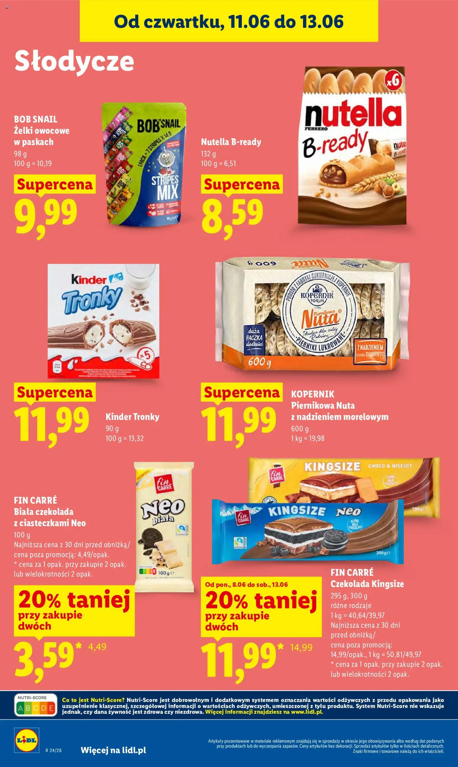Lidl Polsko leták od 11.06.2026 | Strana: 84 | Produkty: Kinder, Nutella