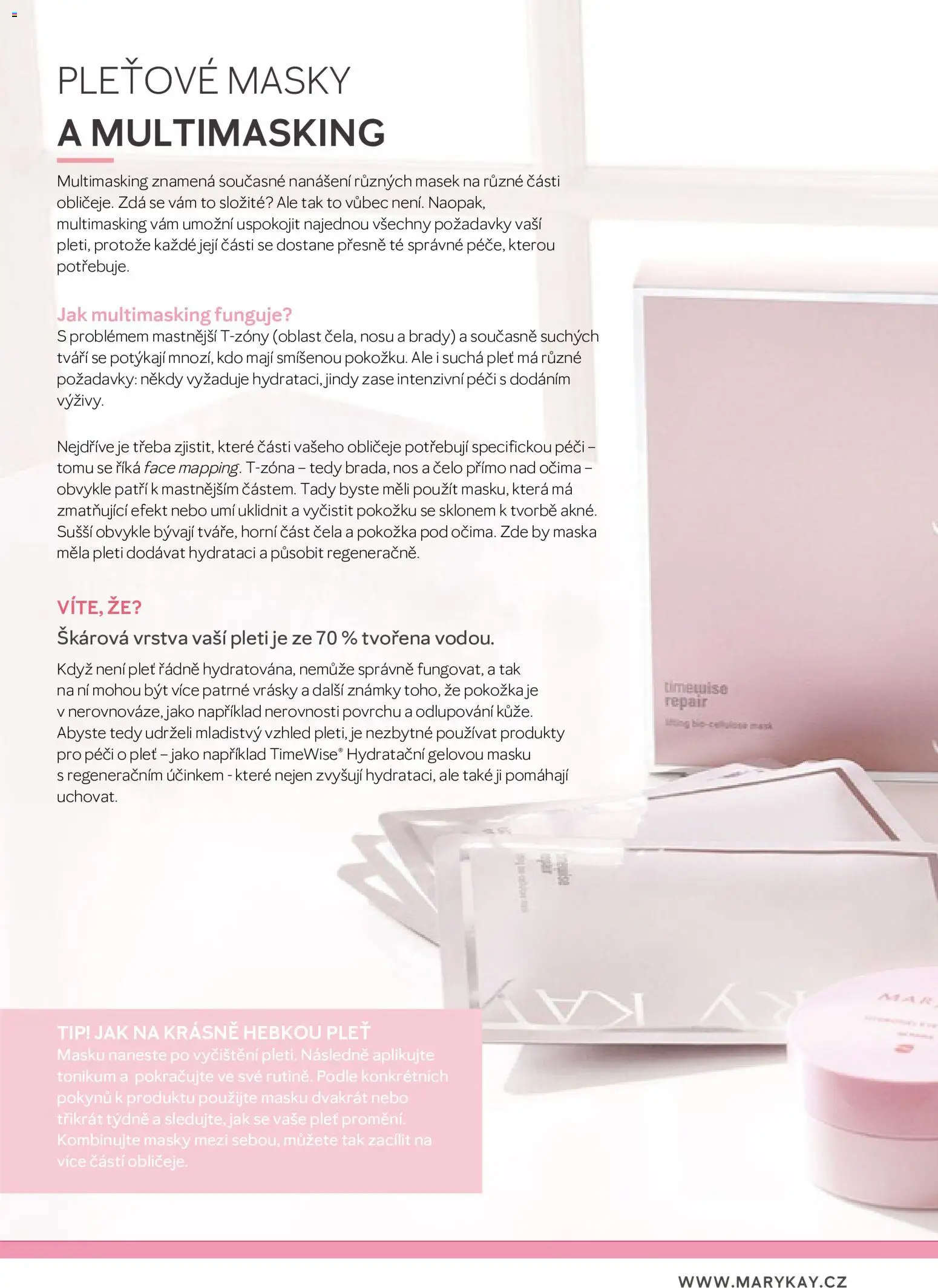Mary Kay katalog - Průvodce péčí o pleť od 03.08.2026 | Strana: 59 | Produkty: Známky, Pleťové masky, Maska