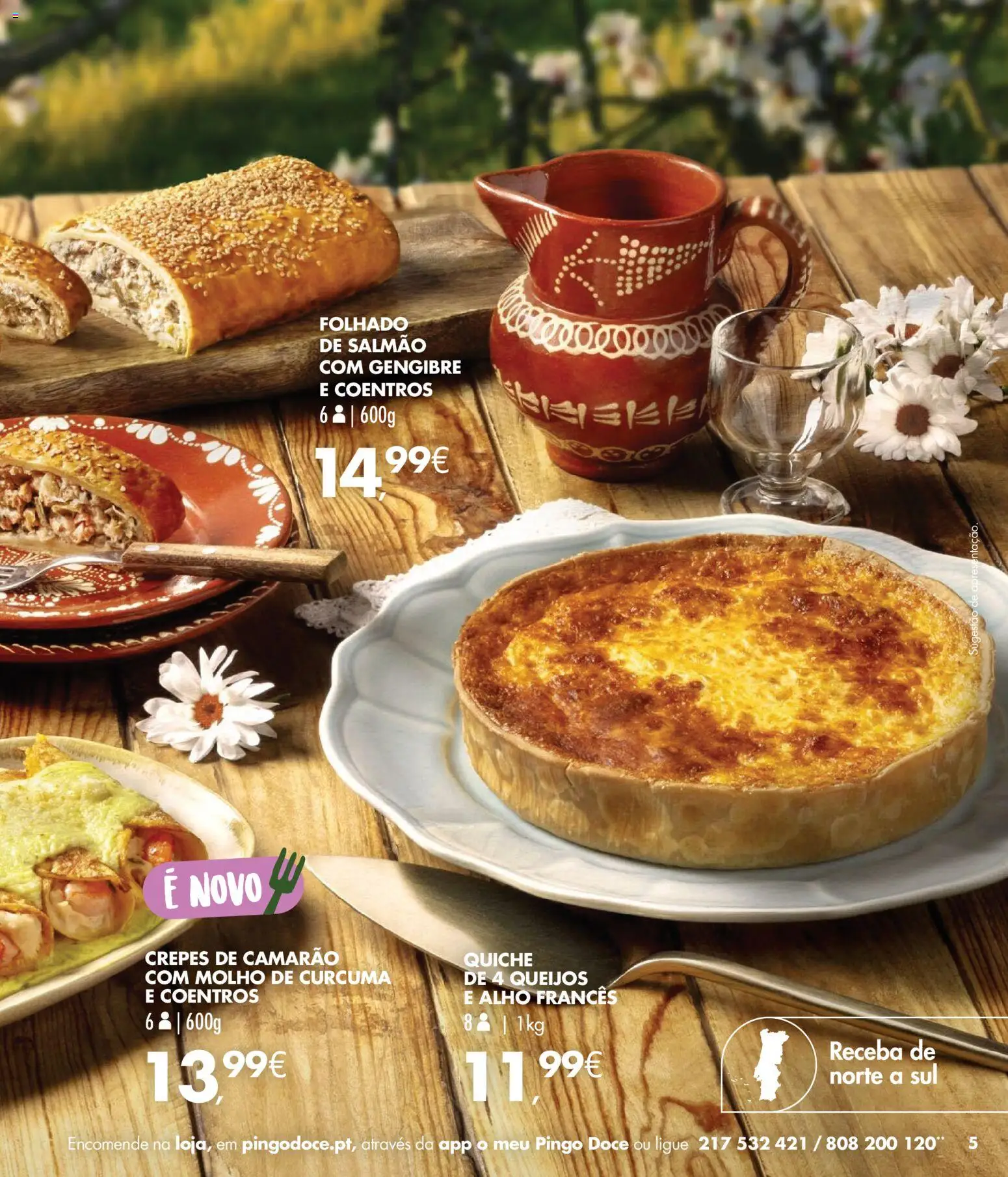 Pingo Doce Encomendas de Páscoa │ válido de 03.03.2026 | Página: 5 | Produtos: Curcuma, Alho francês, Camarão, Salmão