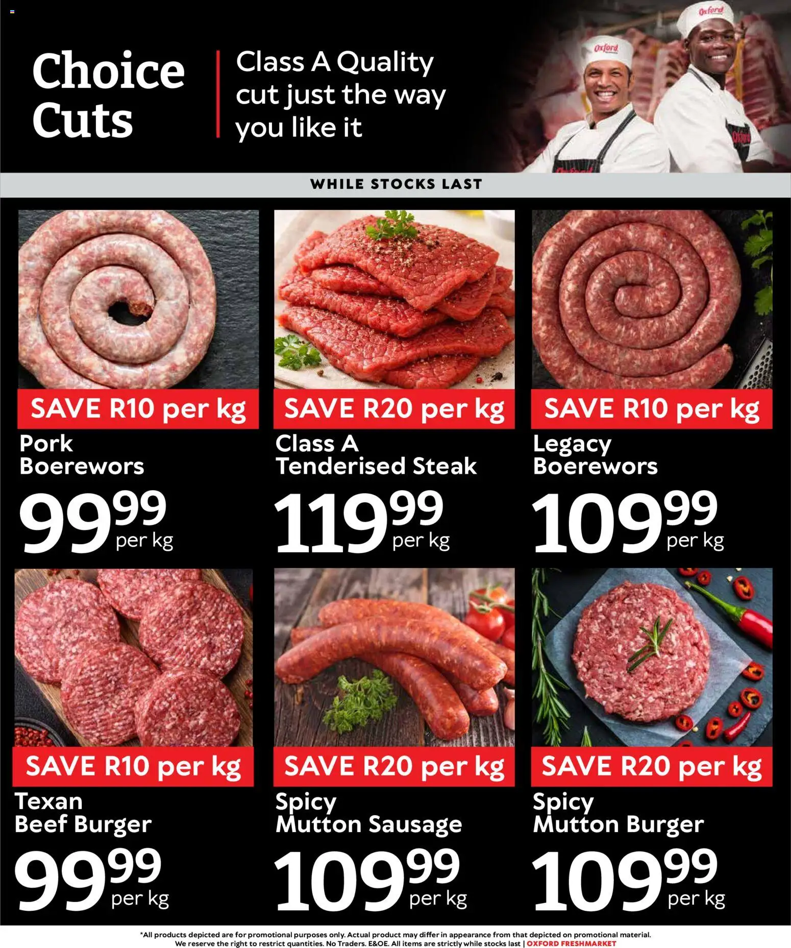 New Oxford Freshmarket catalogue – valid from 15/07/2026 | Page: 4 | Products: Steak, Boerewors, Beef, Sausage