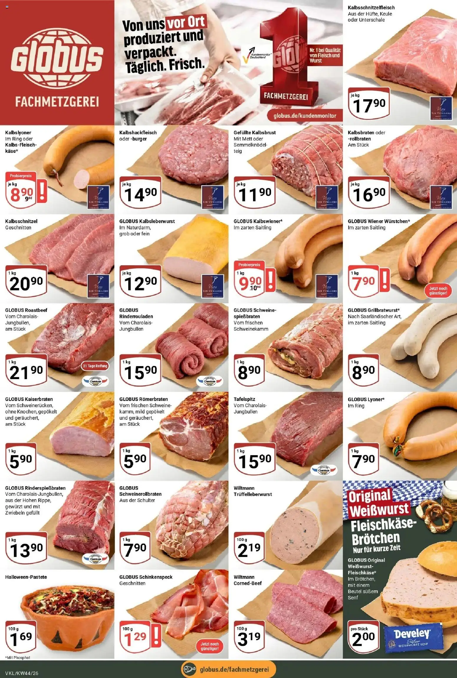 Globus Prospekt Völklingen – gültig ab 26.10.2026 | Seite: 8 | Produkte: Roastbeef, Zwiebeln, Schulter, Fleisch