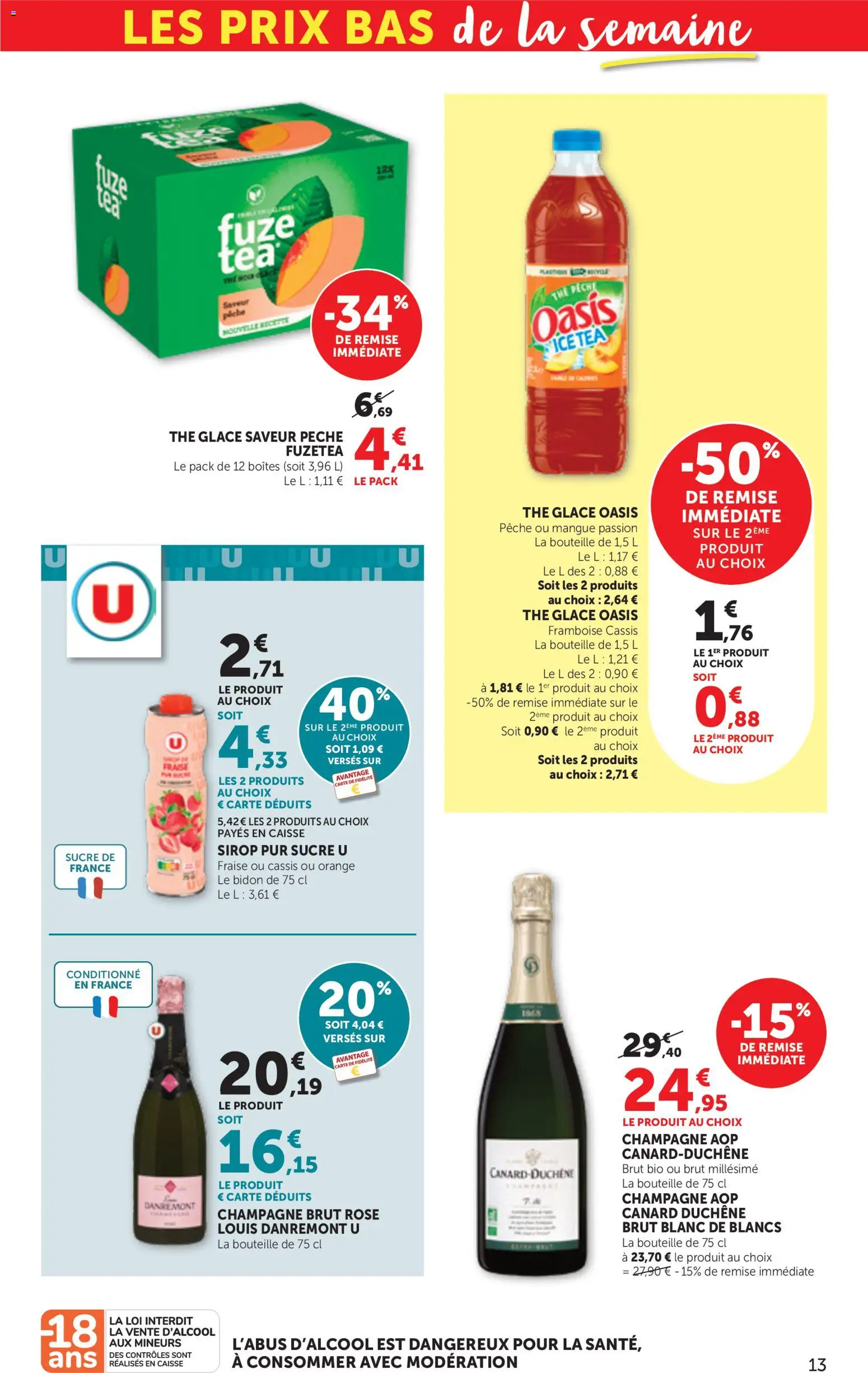 {H1} | Page: 13 | Produits: Canard, Pêche, Champagne, Bouteille