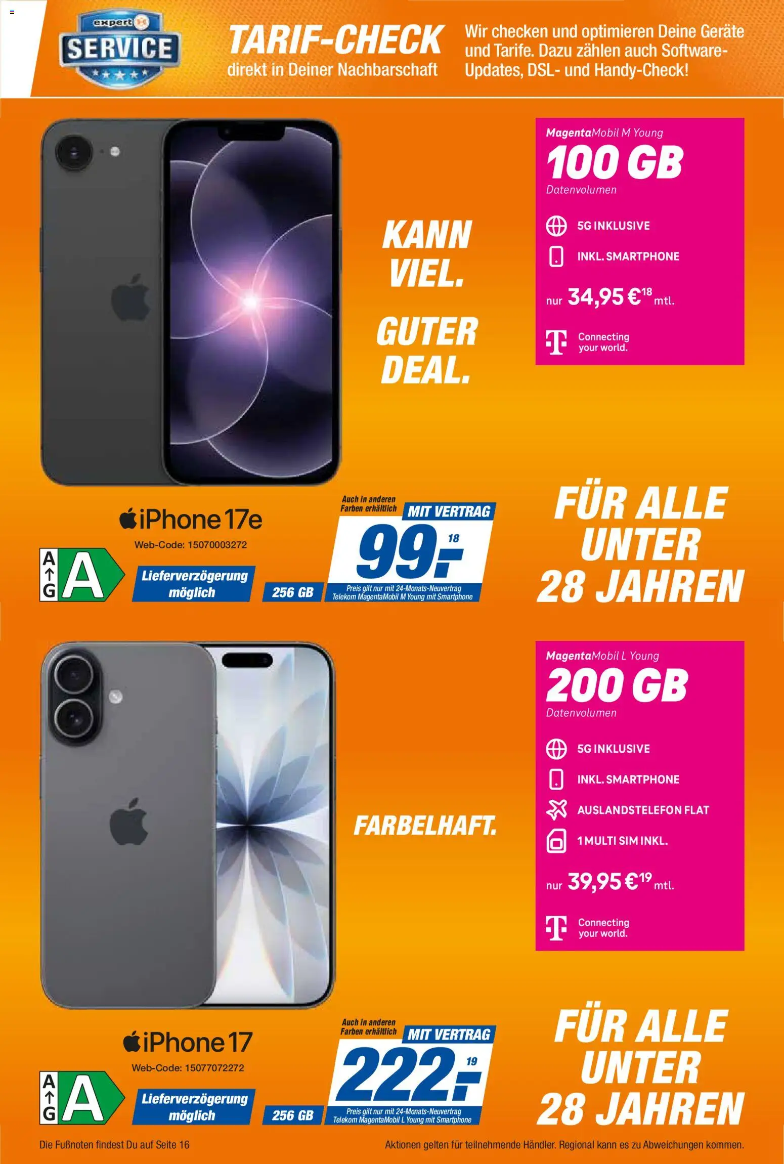 Expert Telekommunikations-Highlights im September – gültig ab 01.09.2026 | Seite: 3 | Produkte: Iphone, Smartphone