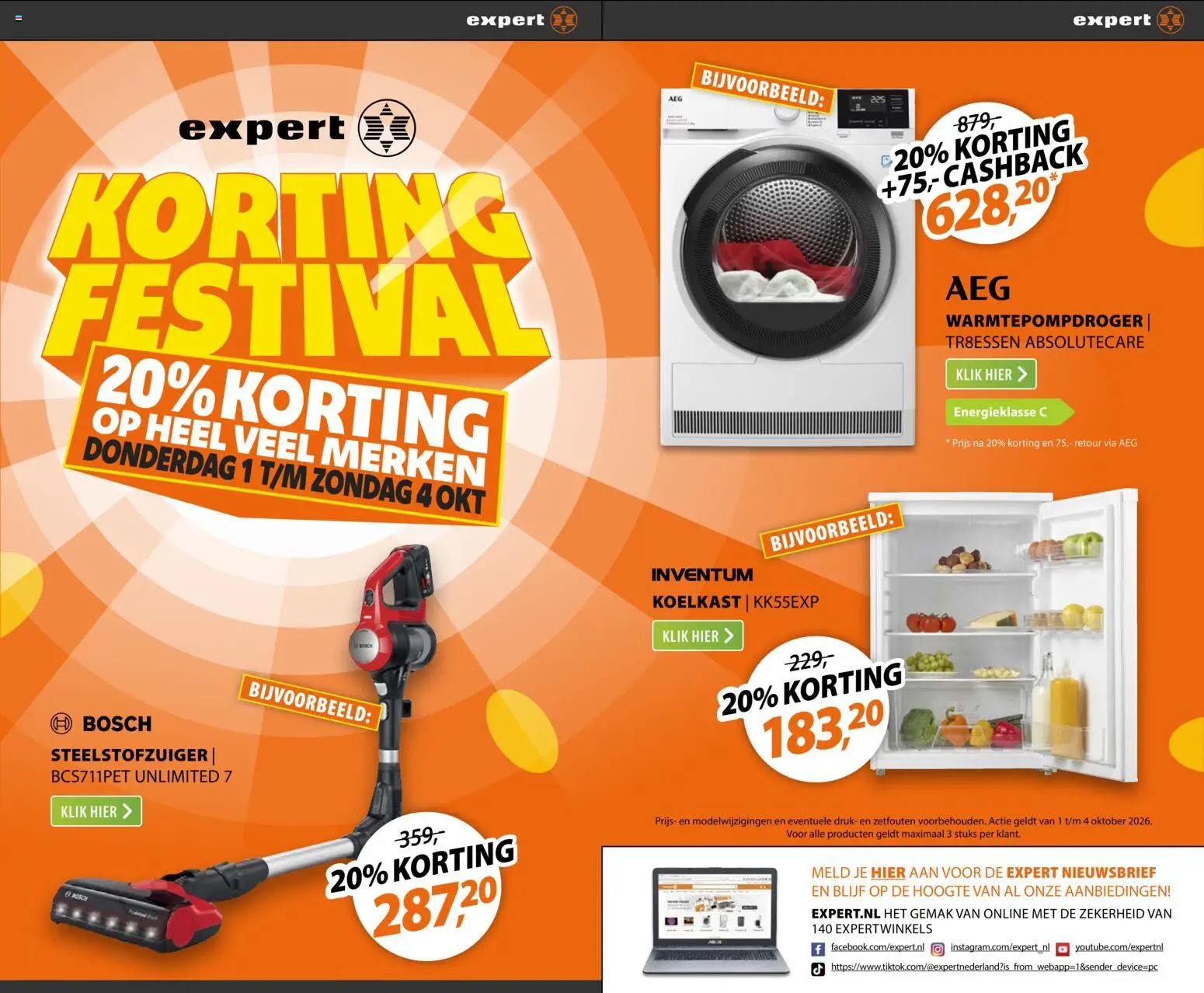 {H1} | Pagina: 14 | Producten: Steelstofzuiger, Koelkast