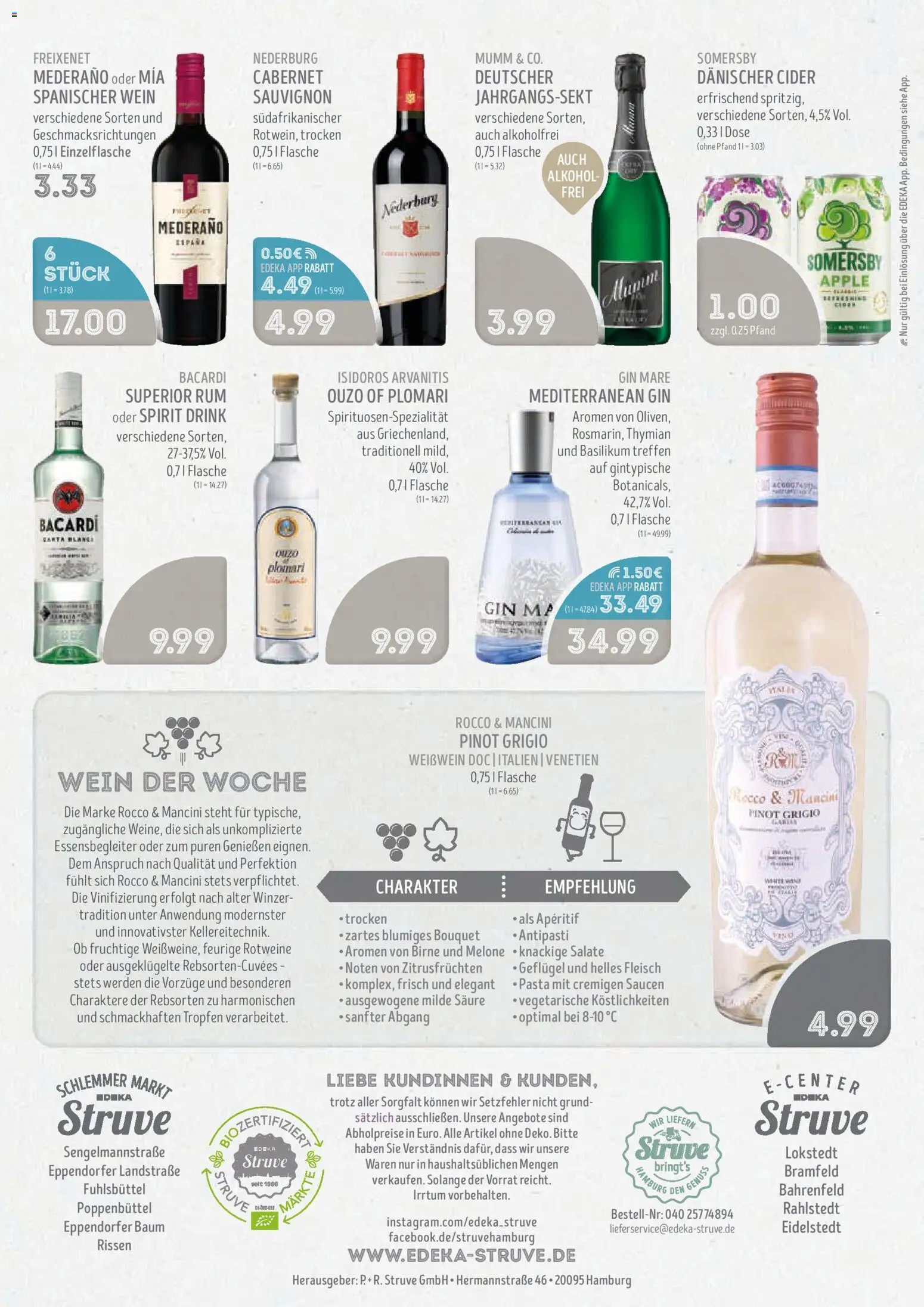 Edeka Struve Prospekt – gültig ab 26.10.2026 | Seite: 16 | Produkte: Alkohol, Melone, Wein, Gin