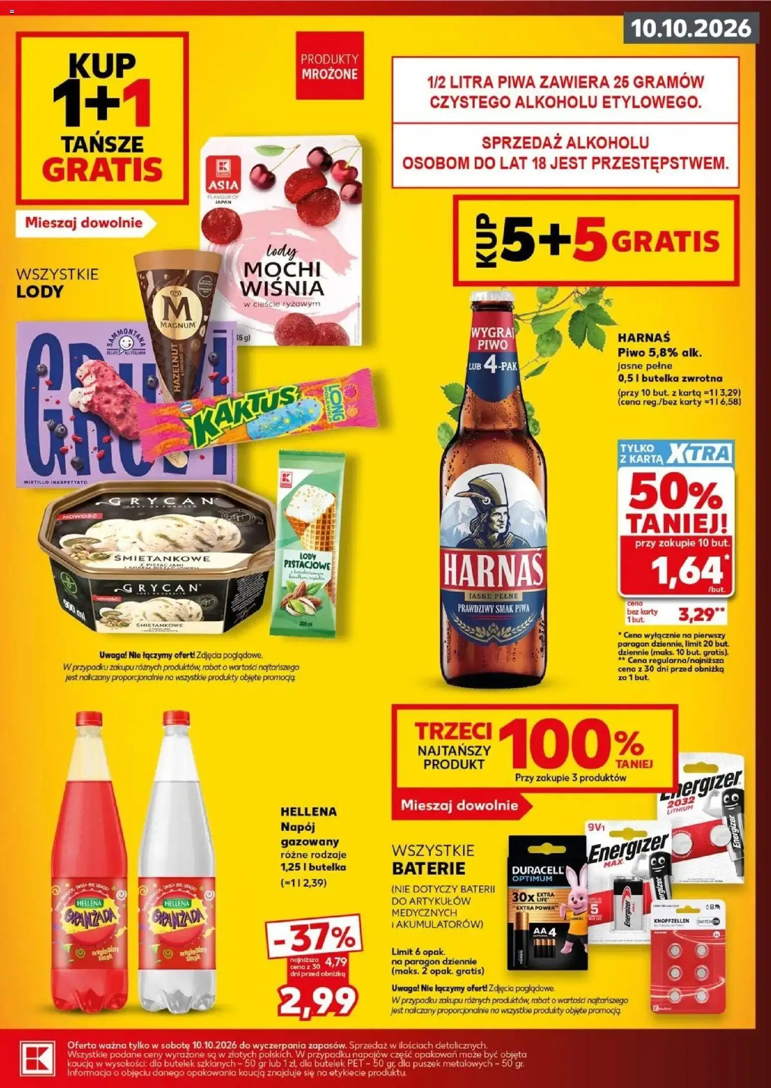 Kaufland gazetka - Super sobota od 08.10.2026 - od jutra PDF | Strona: 3 | Produkty: Mochi, Grycan, Piwo, Lody pistacjowe