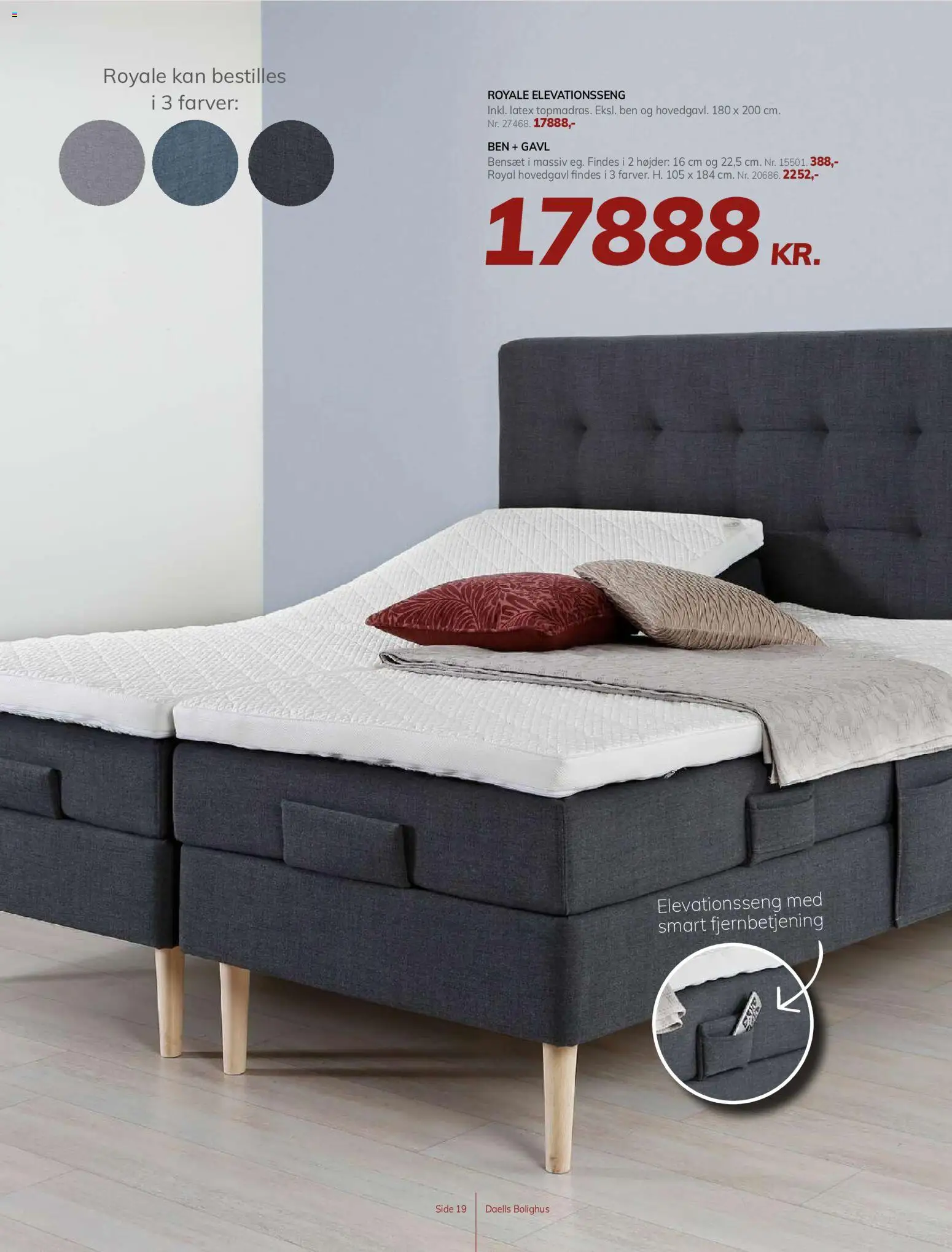 Daells Bolighus tilbudsavis – gyldig fra 10.06.2026 | Side: 19 | Produkter: Elevationsseng