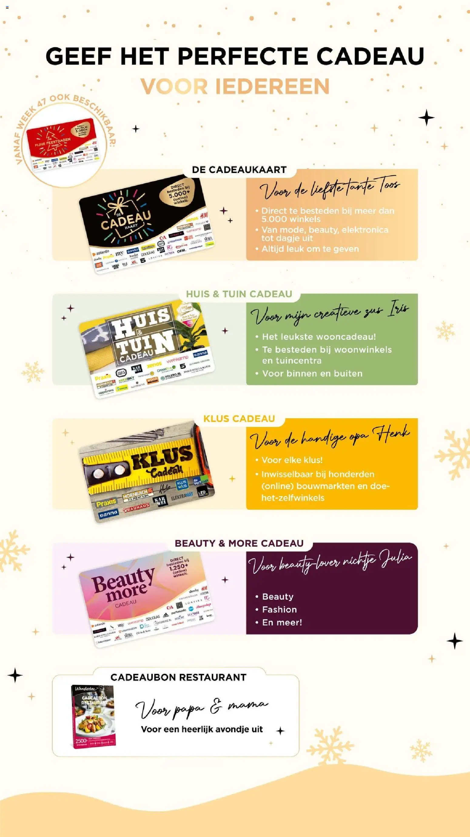 {H1} | Pagina: 18 | Producten: Kaart, Cadeaubon