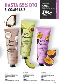 Vista previa Oriflame - Catálogo Campaña 12 válido desde el 26/08/2026 | Página: 143 | Productos: Crema de manos, Fruta, Coco, Crema