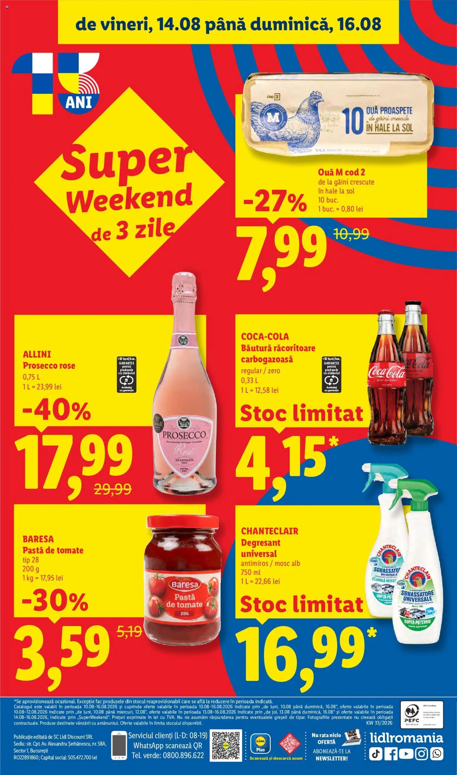 Noul catalog Lidl – valabil de la 10.08.2026 | Pagină: 88 | Produse: Ouă, Pastă de tomate, Paste, Plus
