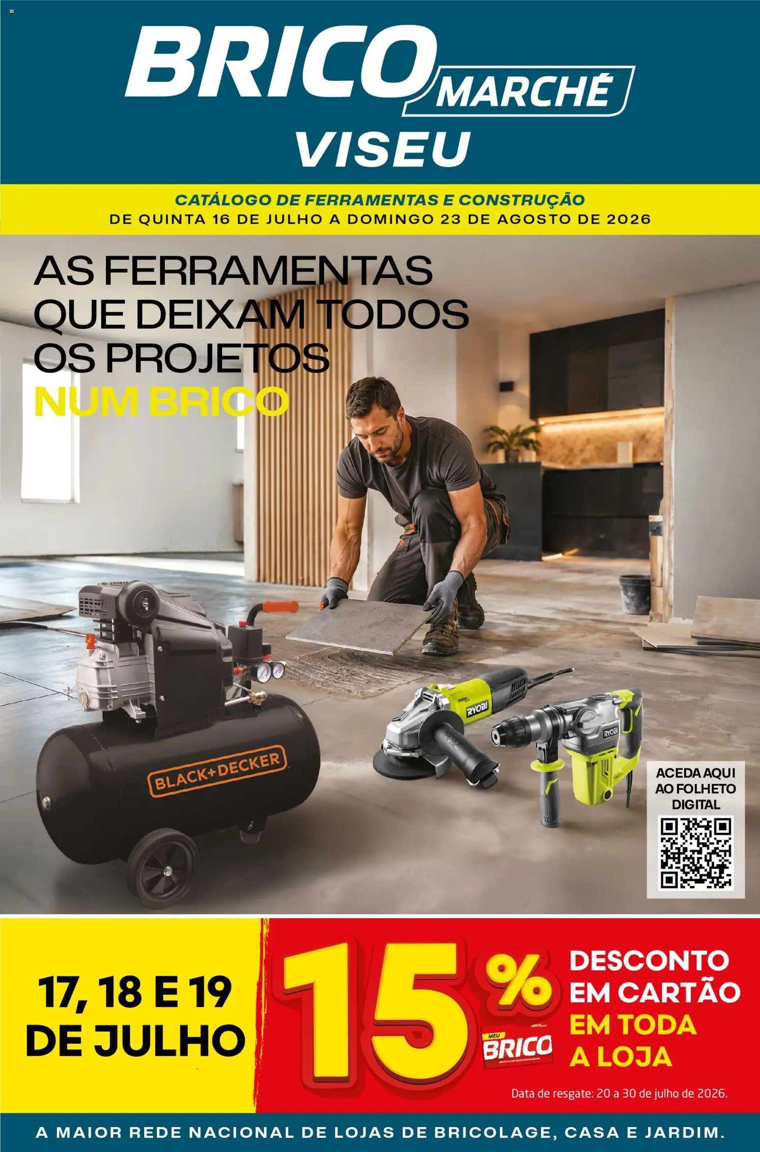 BricoMarché Folheto 10 - Catálogo Ferramentas e Construção - Viseu │ válido de 16/07/2026 | Página: 1 | Produtos: Ferramentas