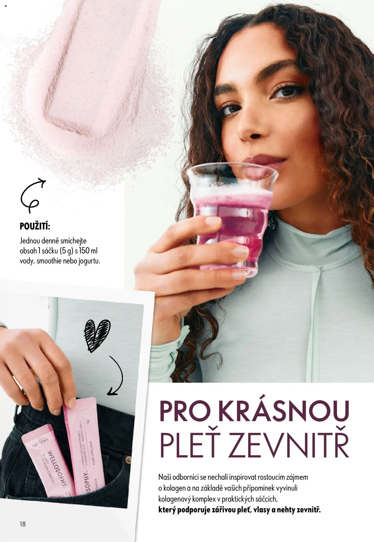 Oriflame katalog č. 13/2026 od 09.09.2026 | Strana: 18 | Produkty: Kolagen, Smoothie, Nehty