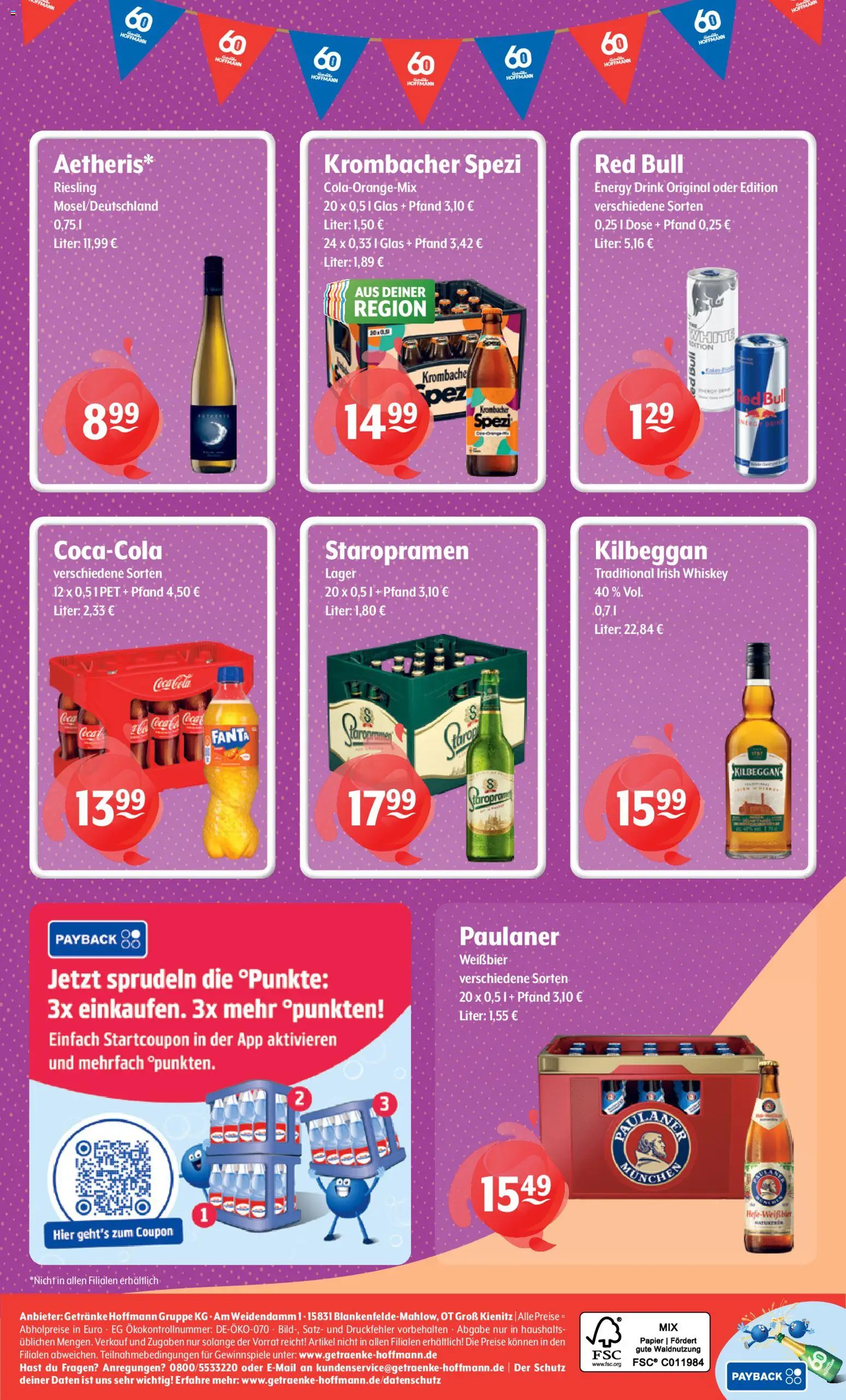 Trink und Spare Prospekt – gültig ab 24.08.2026 | Seite: 8 | Produkte: Red bull, Weißbier, Krombacher, Paulaner