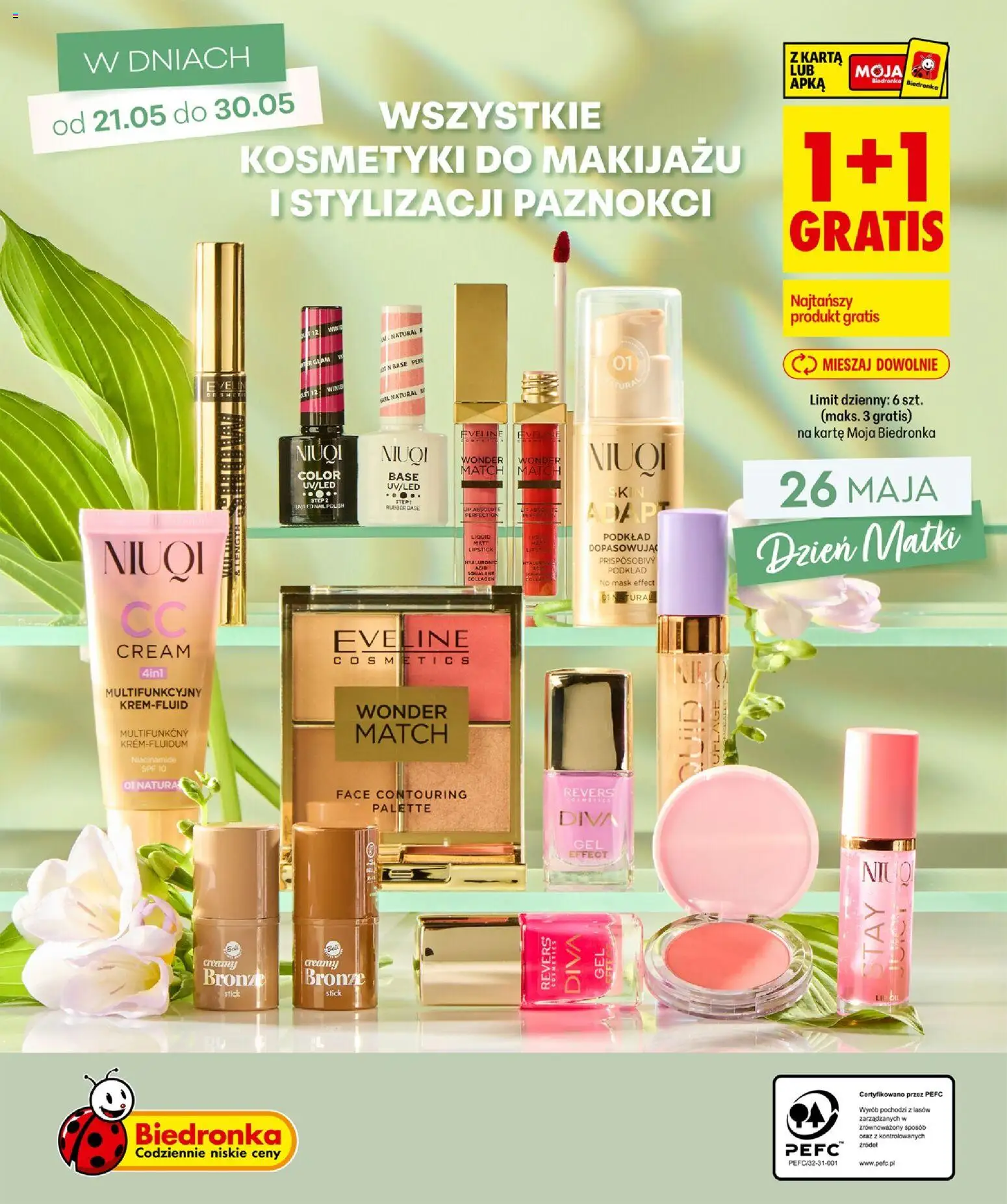 Biedronka gazetka - Mamy piękne strony od 21.05.2026 | Strona: 40 | Produkty: Karta, Kosmetyki, Bell, Bronzer