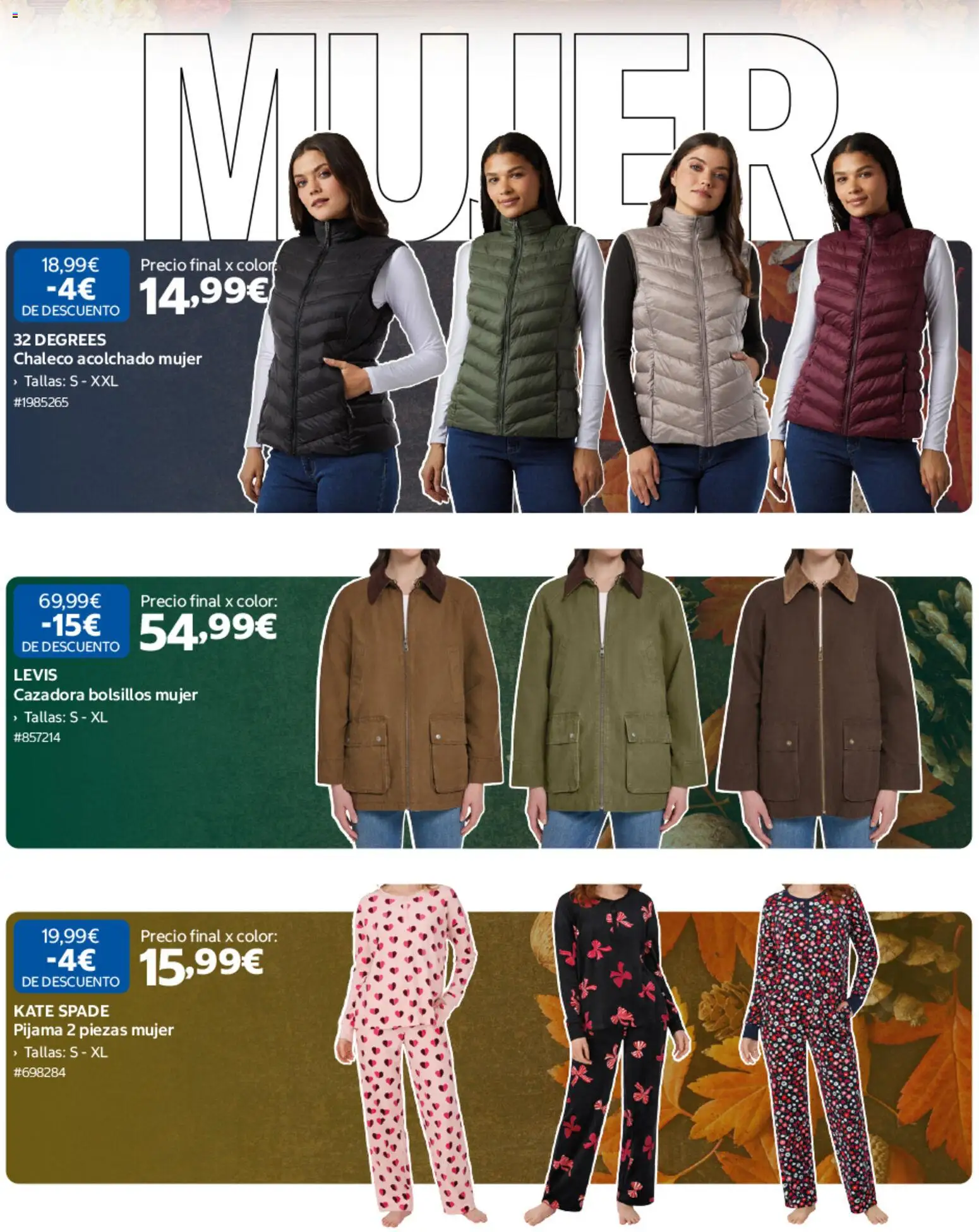 Costco Moda otoňo │ válido desde el 10/10/2026 | Página: 2 | Productos: Chaleco, Pijama