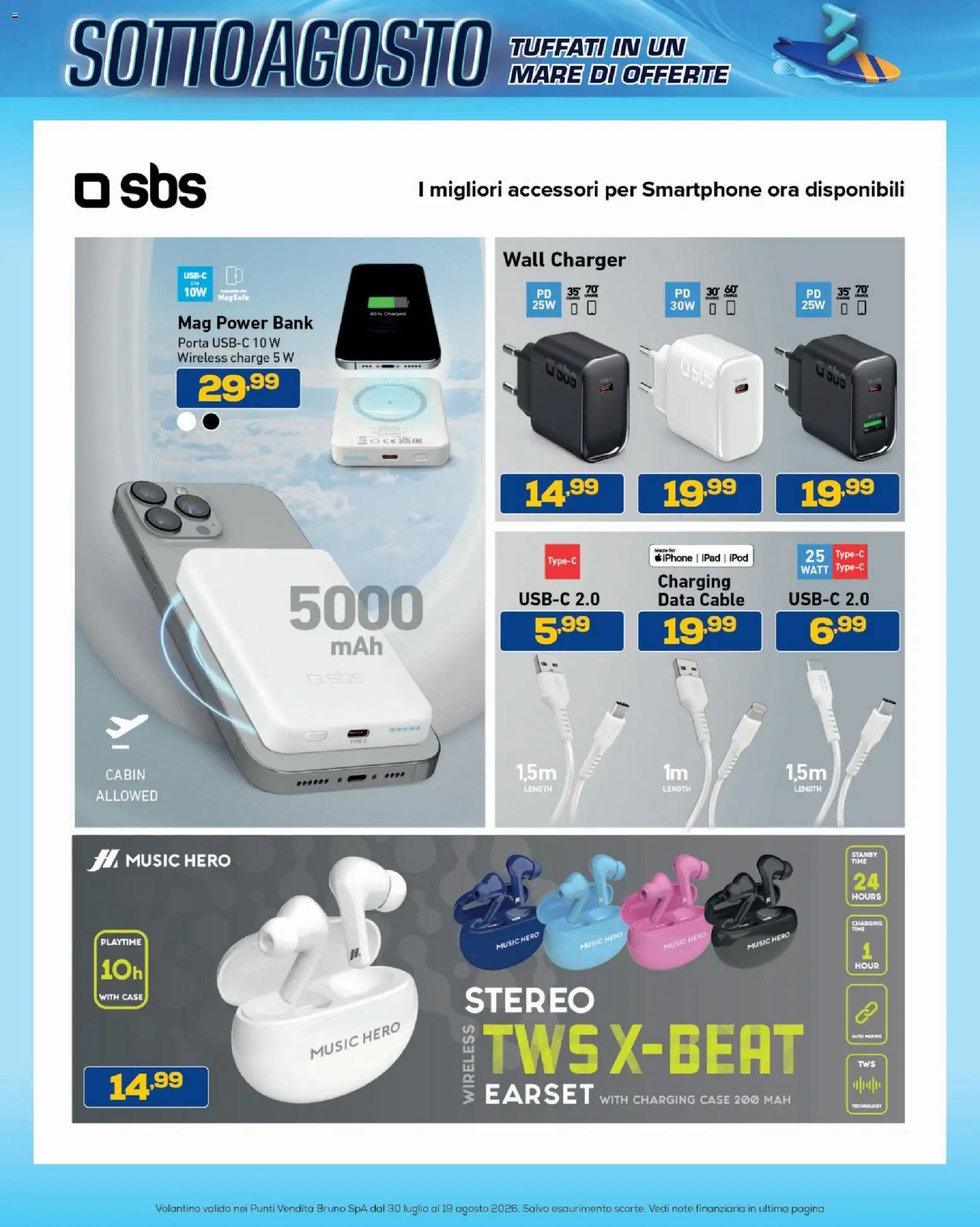 Volantino BRUNO del 30/07/2026 | Pagina: 45 | Prodotti: Iphone, Power bank, Data, Smartphone