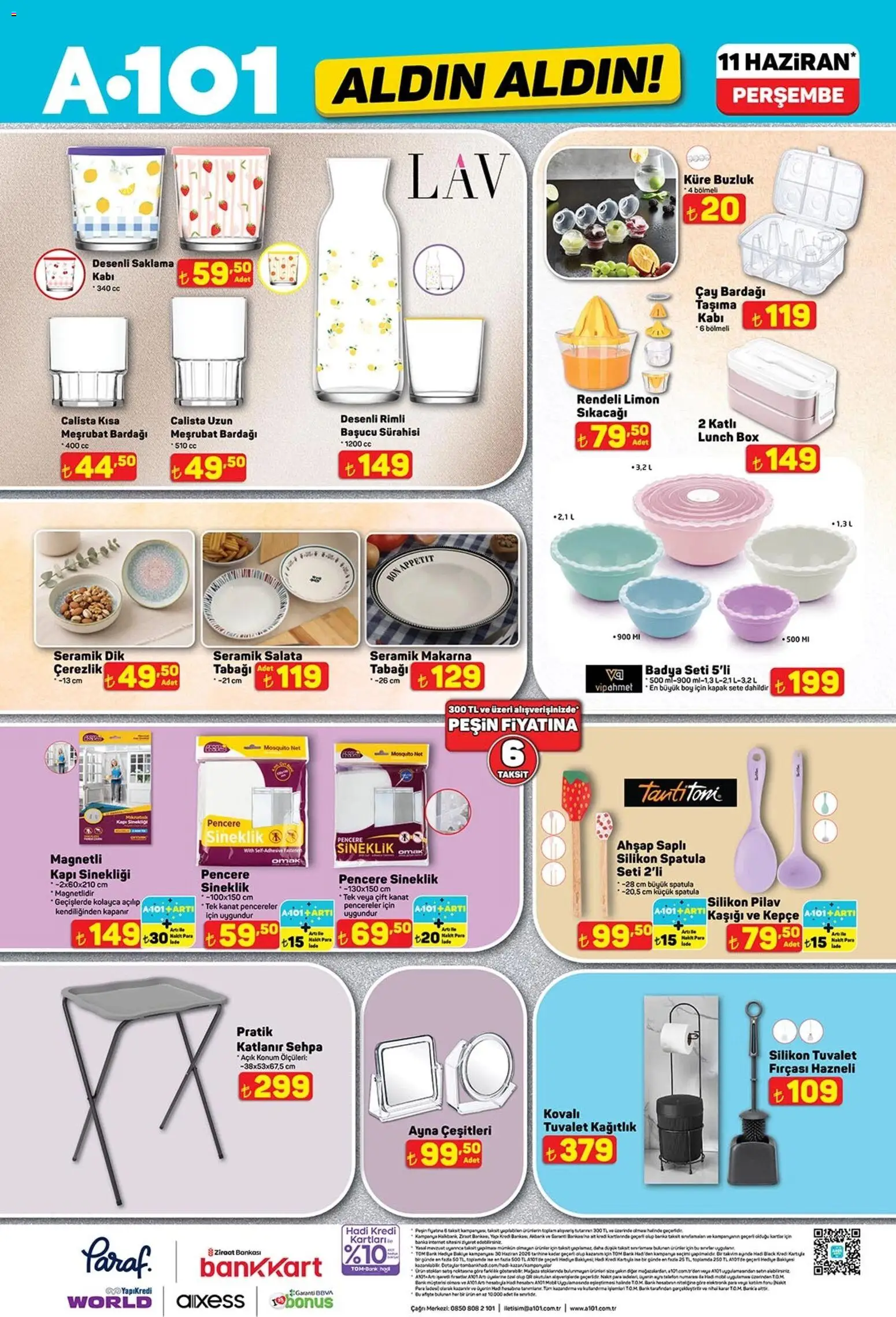 A101 - Katalog Aldın Aldın - 11.06.2026 tarihinden itibaren geçerlidir | Sayfa: 12 | Ürünler: Tuvalet, Makarna, Pilav, Limon