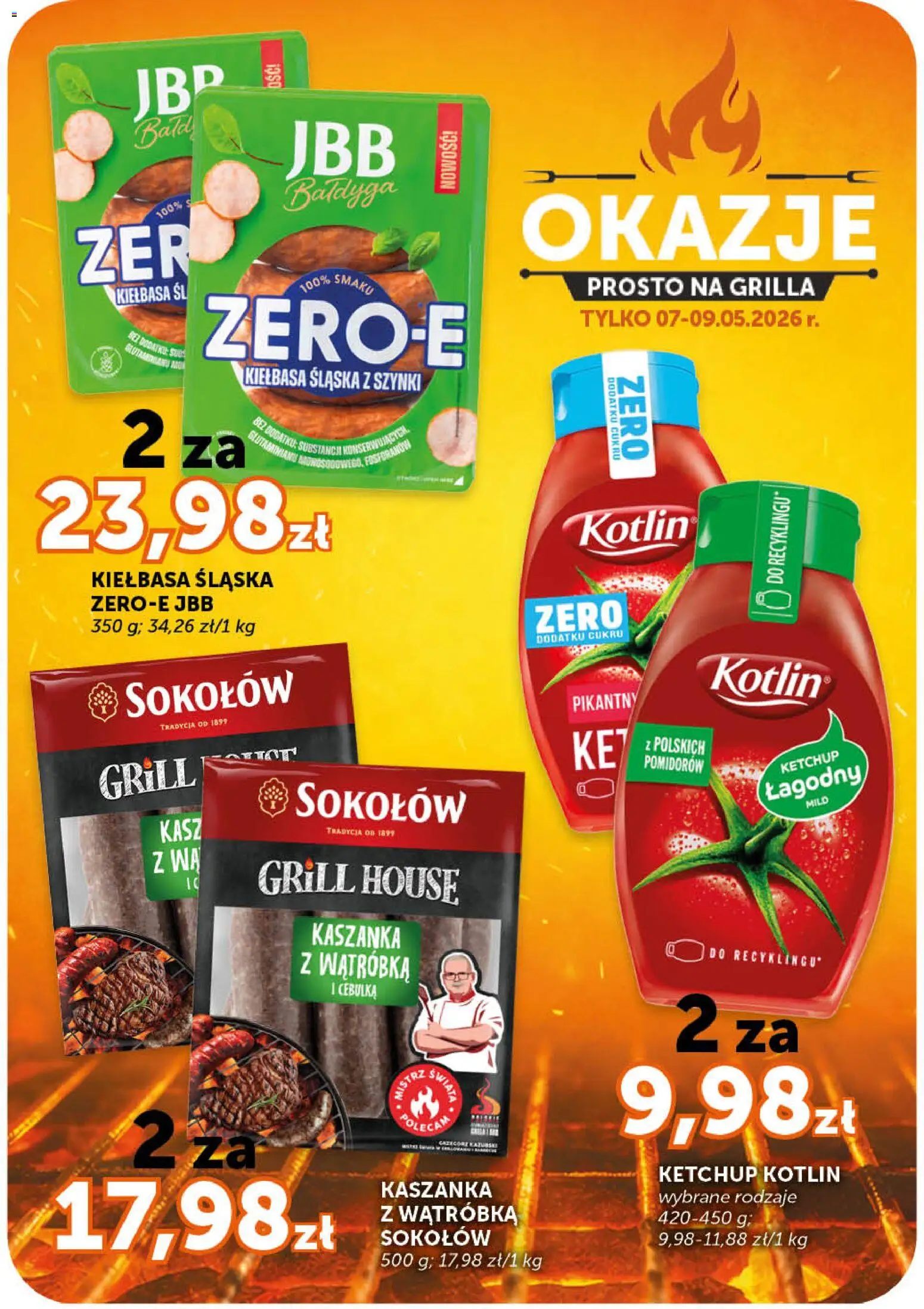 Groszek gazetka od 07.05.2026 | Strona: 7 | Produkty: Ketchup, Grill, Wątróbka, Kiełbasa śląska