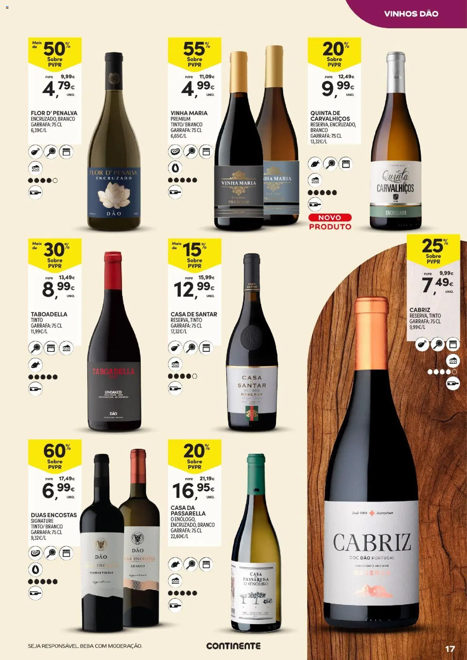 Continente Açores Vinhos, Enchidos e Queijos │ válido de 22/09/2026 | Página: 17 | Produtos: Tinta, Vinho, Vinho tinto