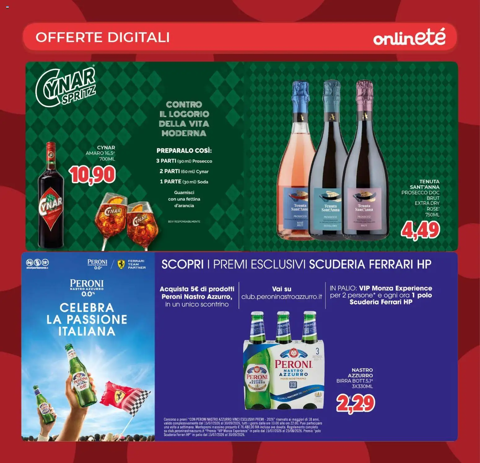 Volantino Eté del 07/08/2026 | Pagina: 33 | Prodotti: Birra, Prosecco, Polo, Amaro