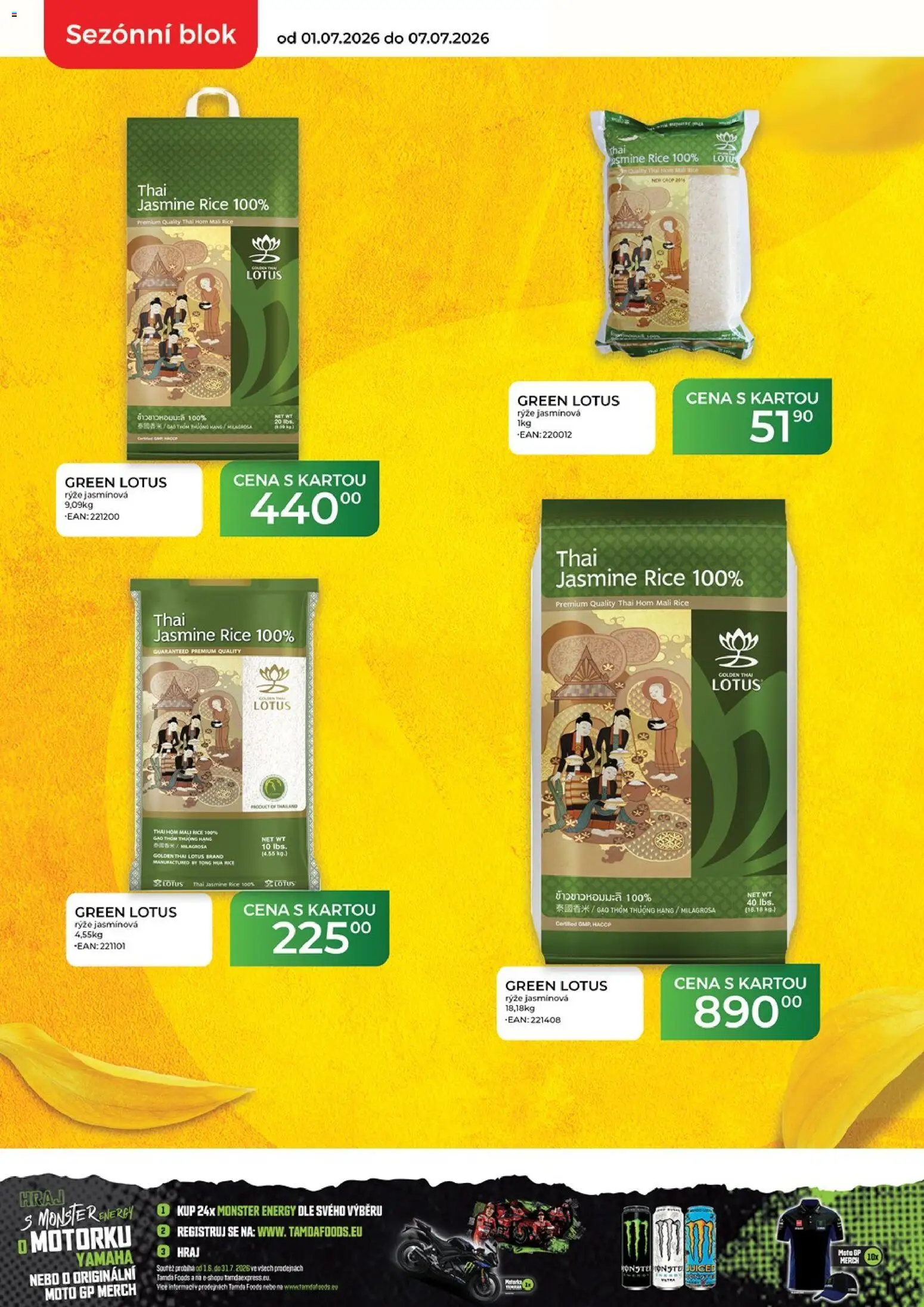 Tamda Foods leták od 01.07.2026 | Strana: 9 | Produkty: Monster, Rýže, Monster Energy, Lotus