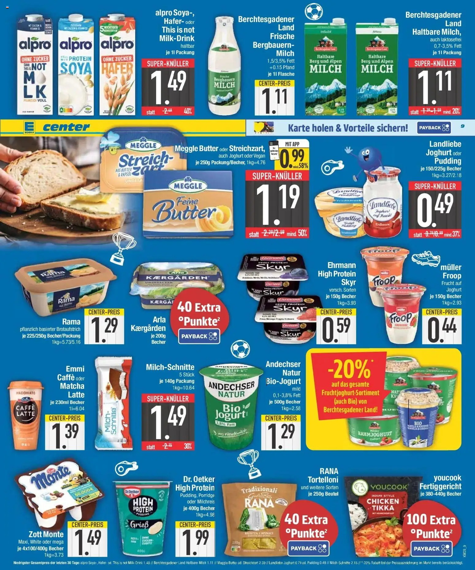 E center Prospekt Neuburg An Der Donau – gültig ab 13.07.2026 | Seite: 9 | Produkte: Youcook, Rama, Butter, Meggle butter