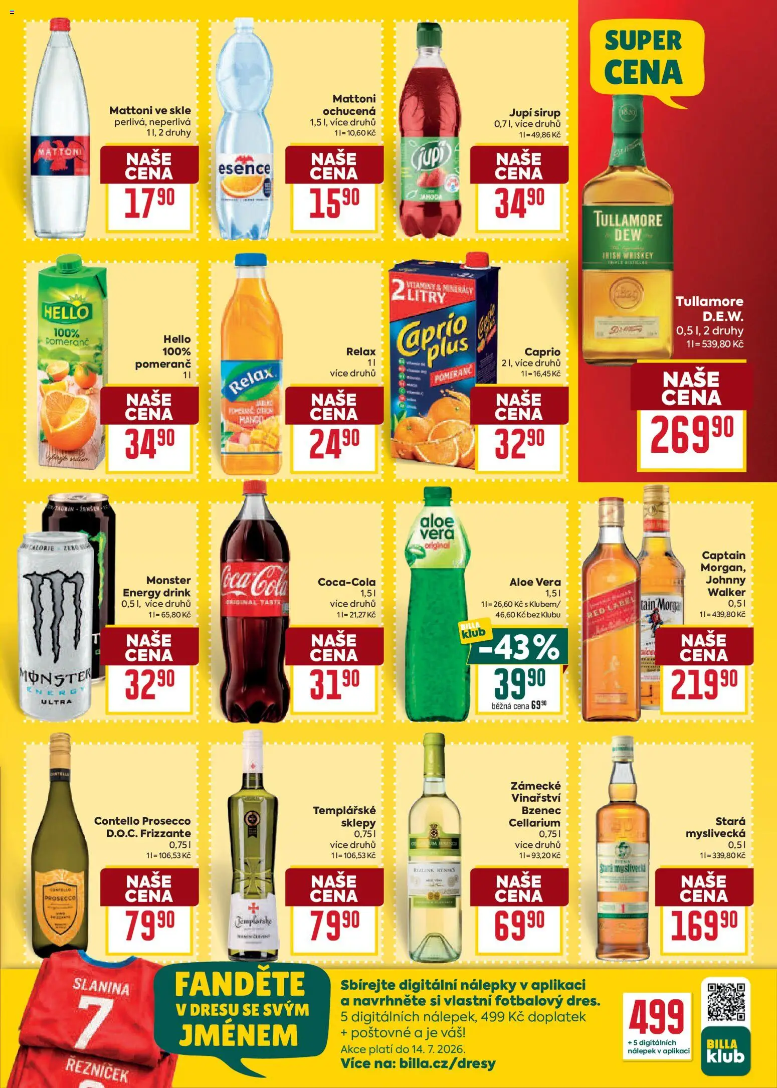 Billa Velký leták od 03.06.2026 | Strana: 25 | Produkty: Nálepky, Minerály, Red Label, Slanina