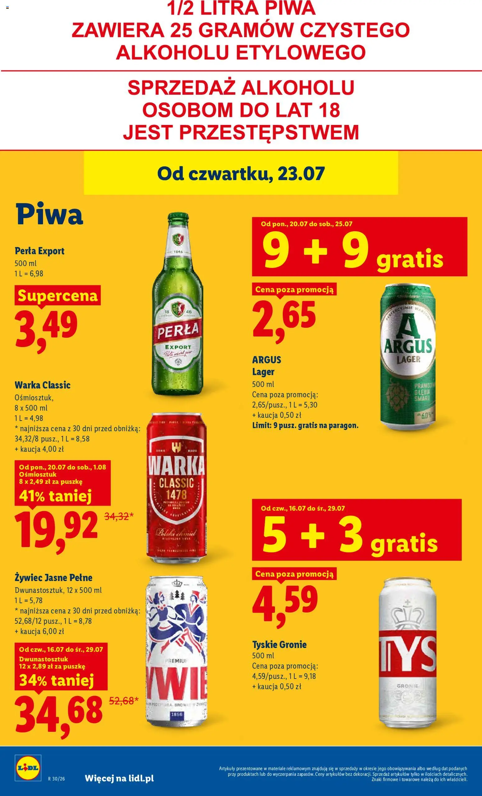 Lidl Polsko leták od 23.07.2026 | Strana: 78 | Produkty: Argus, Perla