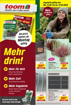 Toom Baumarkt Prospekt ab 31.08.2026 gültig