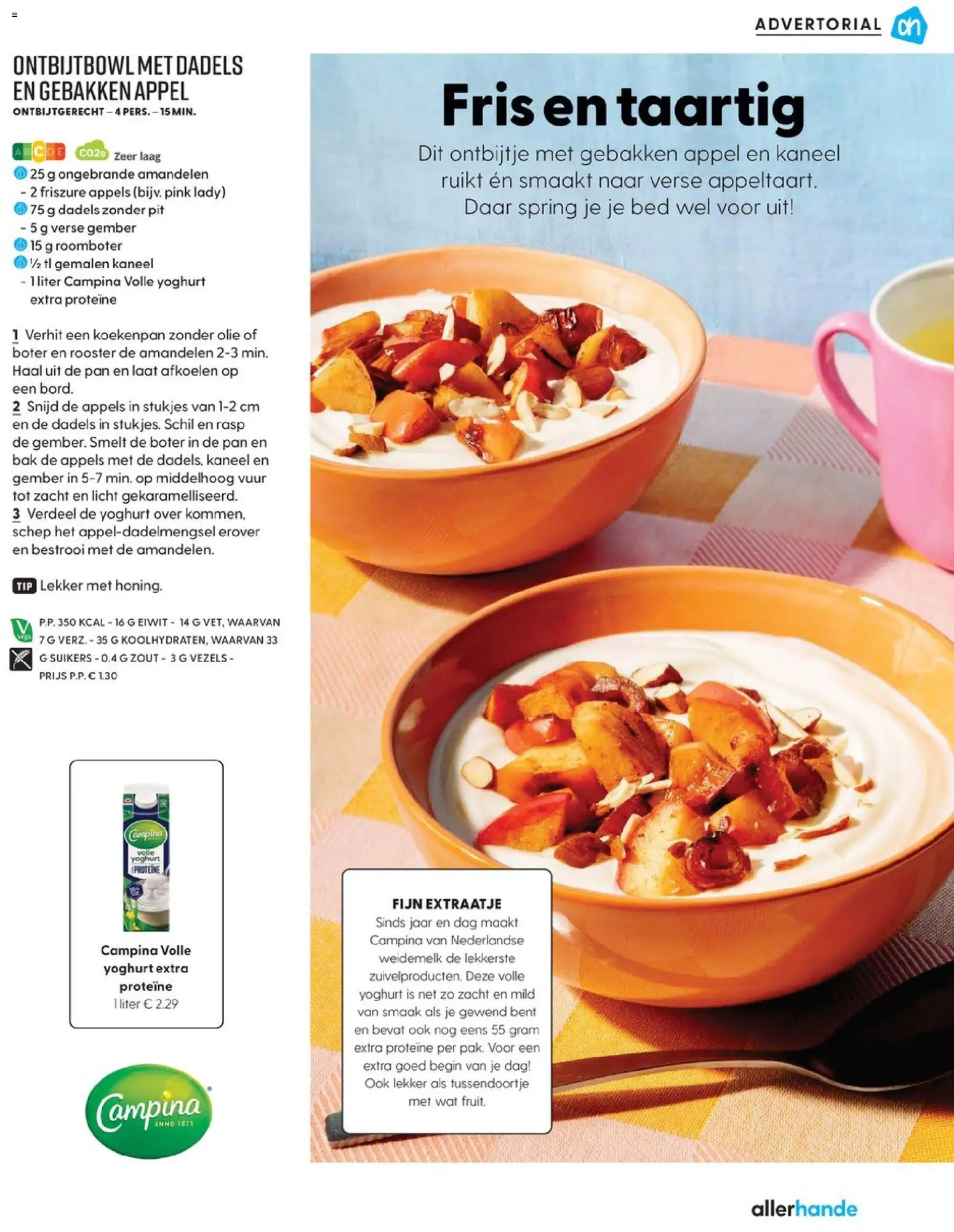 {H1} | Pagina: 91 | Producten: Proteïne, Roomboter, Kaneel, Amandelen