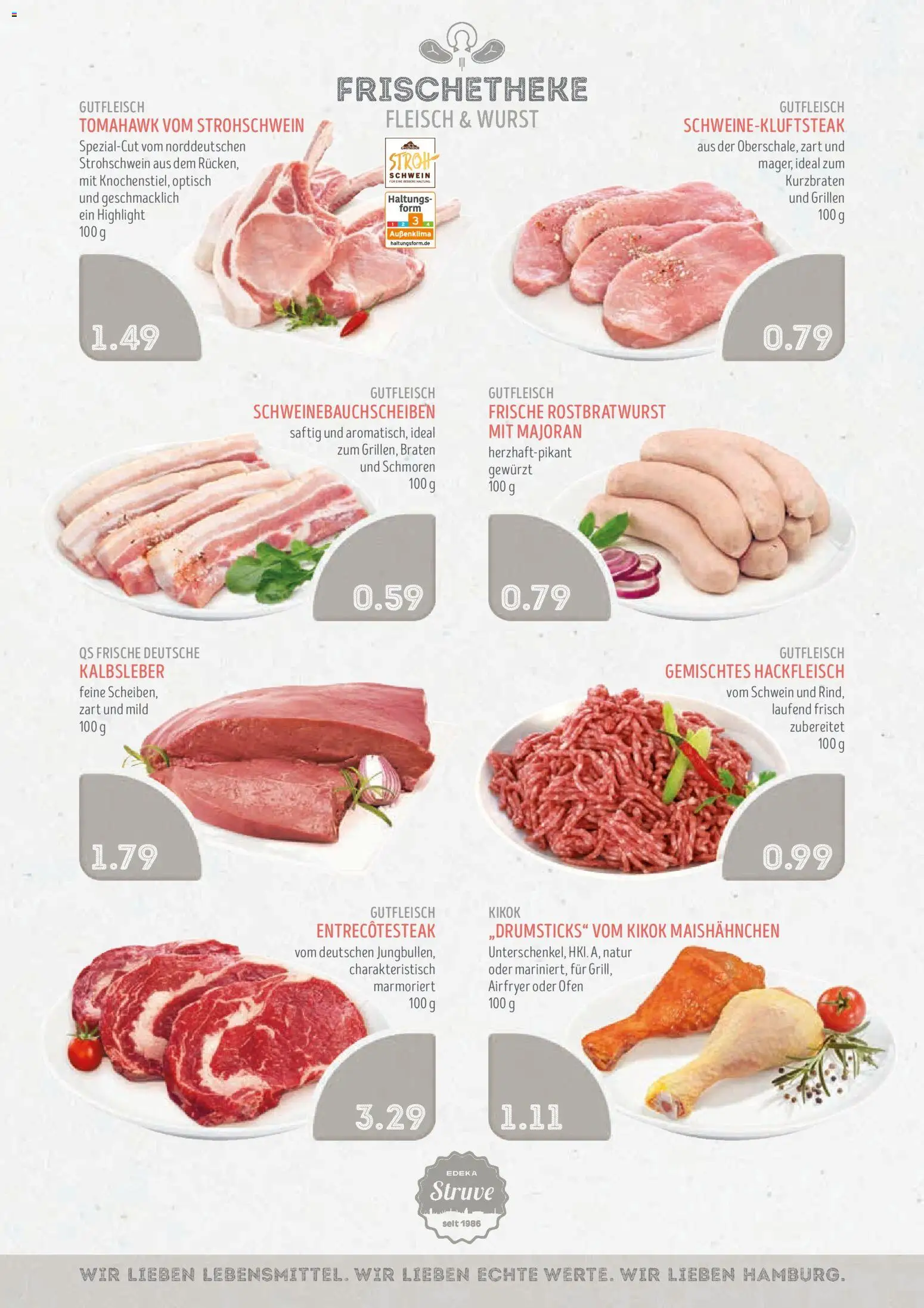 Edeka Struve Prospekt 	 – gültig ab 26.05.2026 | Seite: 6 | Produkte: Ofen, Kalbsleber, Wurst, Hackfleisch