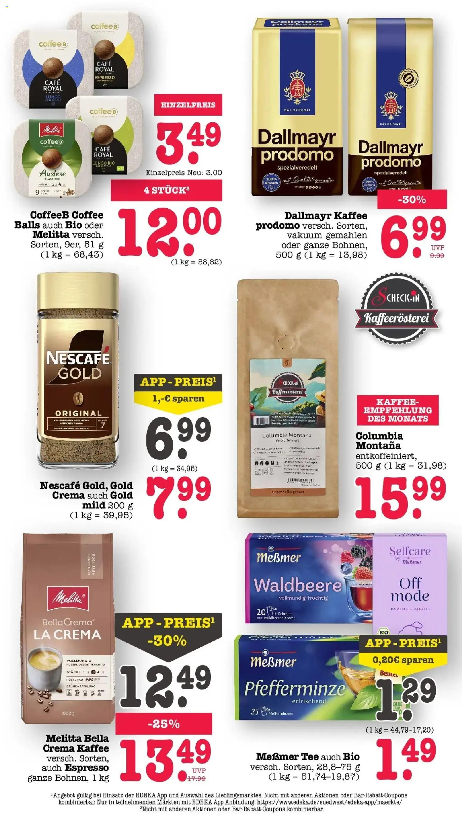 Edeka Prospekt Heidelberg (ab 31.08.2026) » Angebote Online | Seite: 38 | Produkte: Melitta, Nescafe, Messmer, Dallmayr