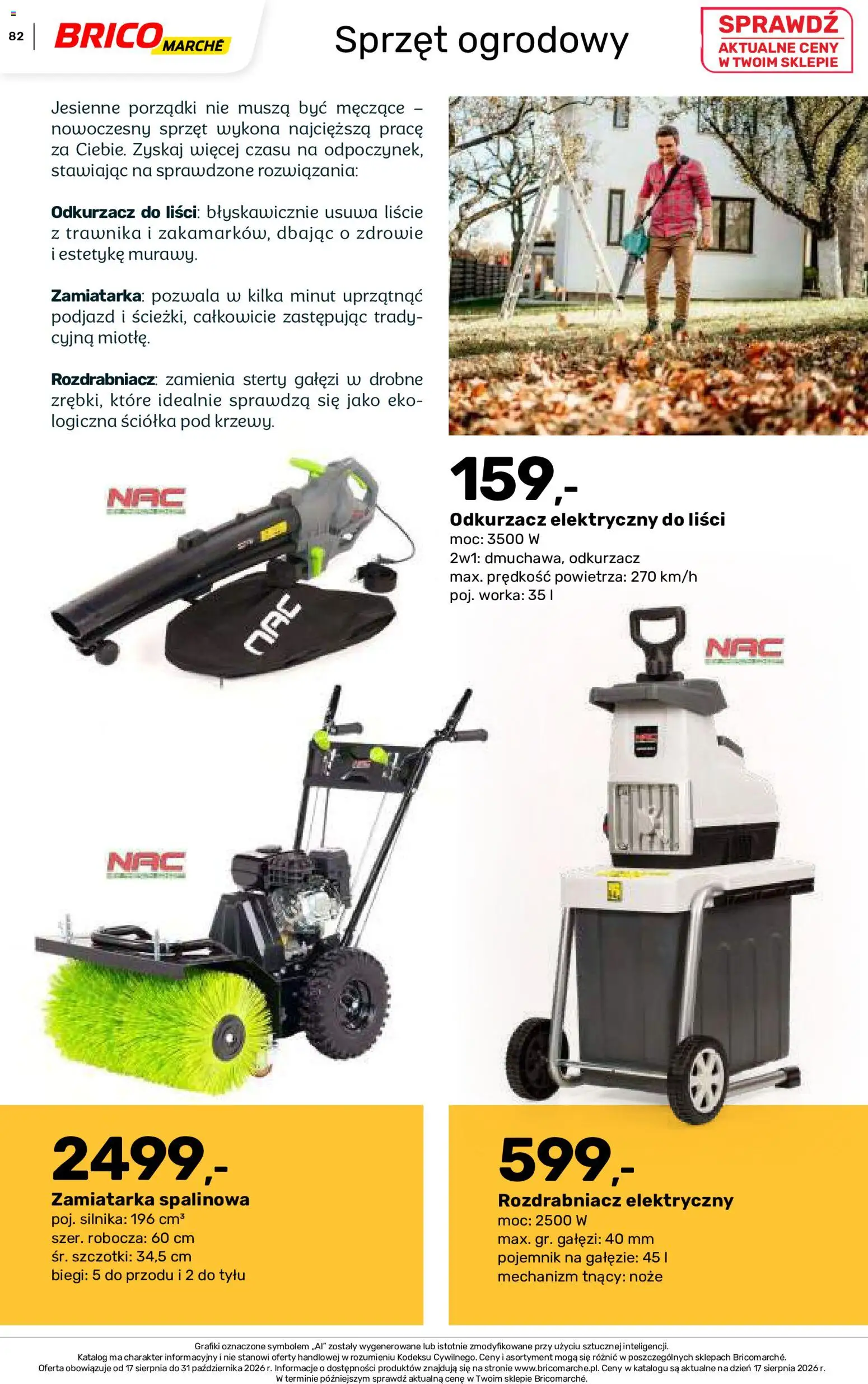 Brico Marché gazetka - Jesienne Inspiracje od 17.08.2026 | Strona: 82 | Produkty: Noże, Odkurzacz
