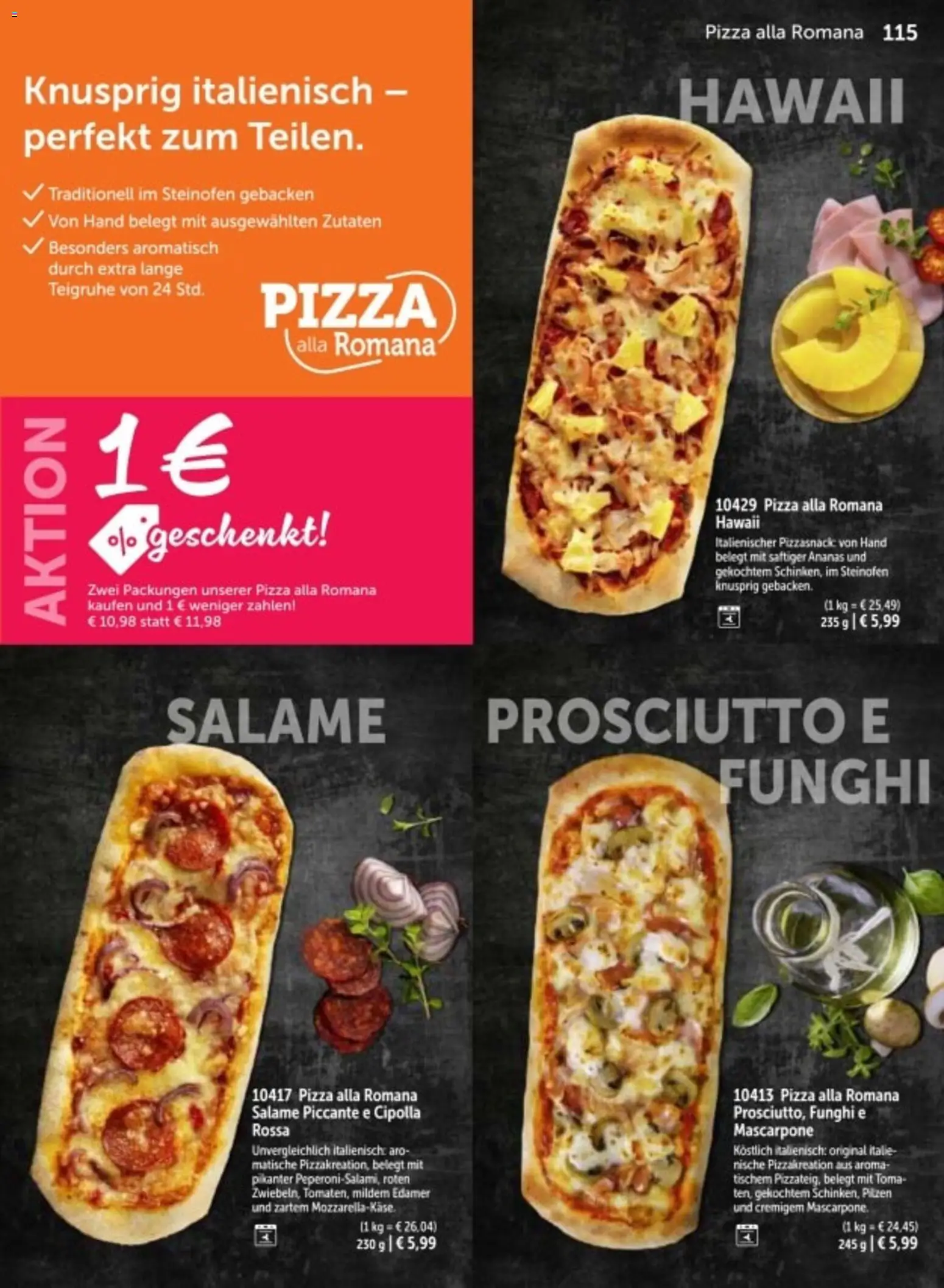 Bofrost Katalog – gültig ab 06.03.2026 | Seite: 115 | Produkte: Mascarpone, Ananas, Edamer, Pizza