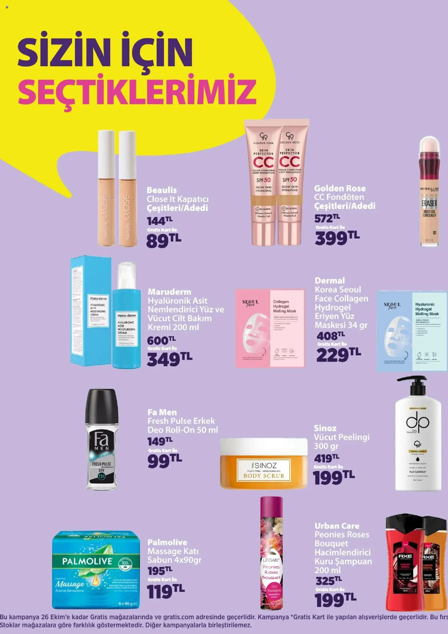Gratis Katalog - 28 Eylül 2026 tarihinden itibaren geçerlidir | Sayfa: 6 | Ürünler: Peeling, Sabun, Kapatıcı, Tuz