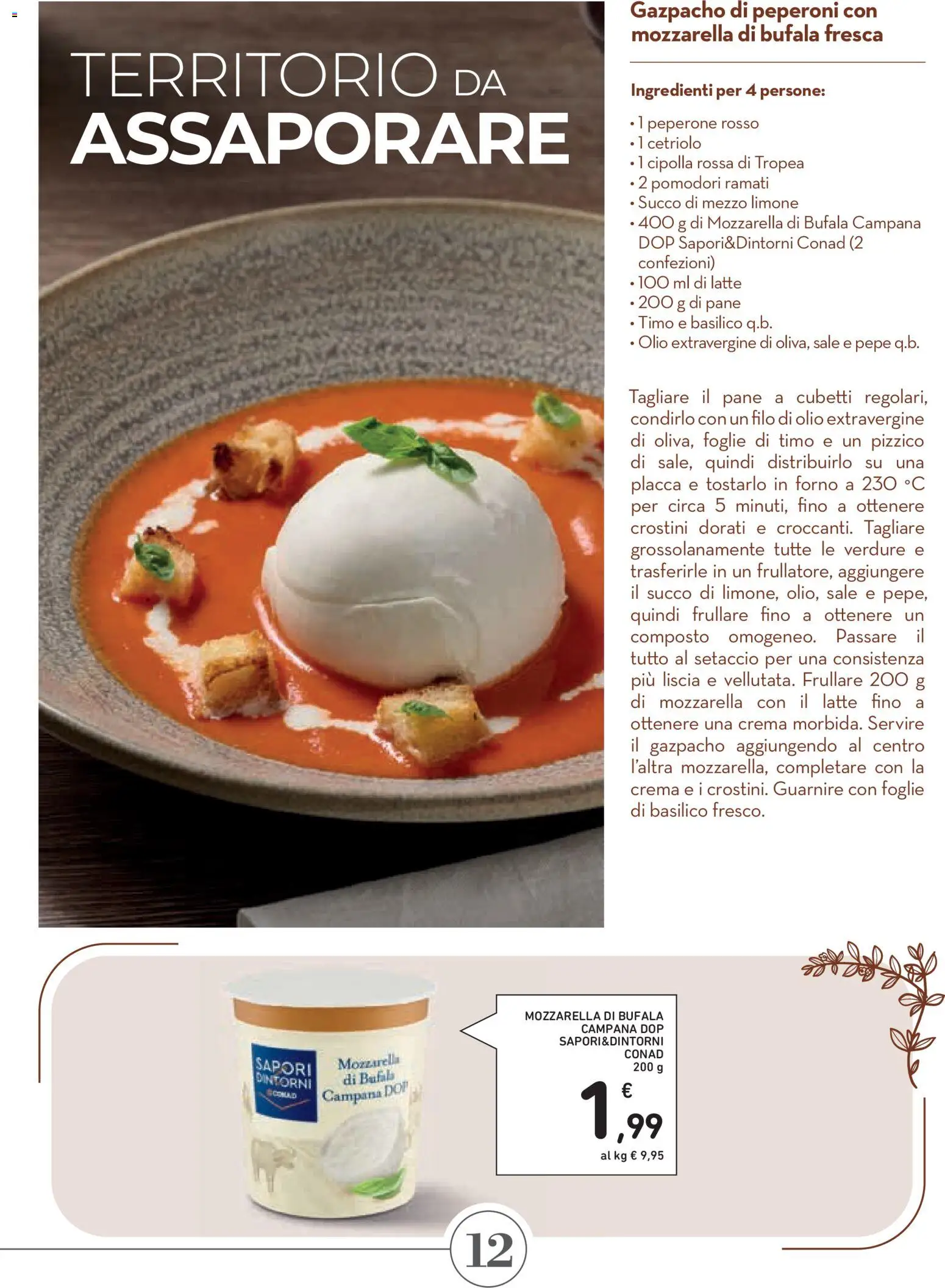 Volantino Conad del 02/07/2026 | Pagina: 12 | Prodotti: Pane, Peperoni, Crostini, Gazpacho