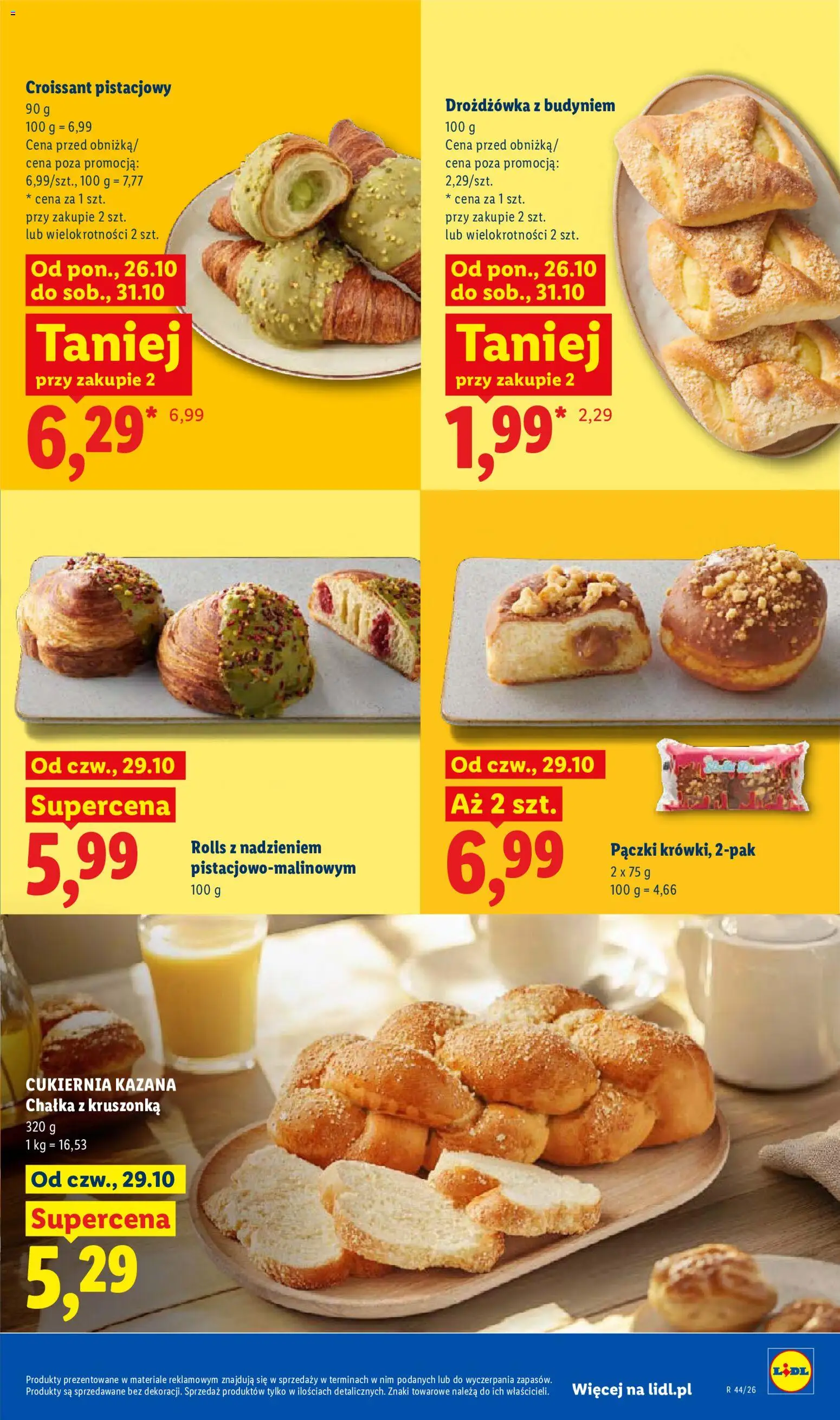 Lidl Polsko leták od 29.10.2026 | Strana: 57 | Produkty: Croissant