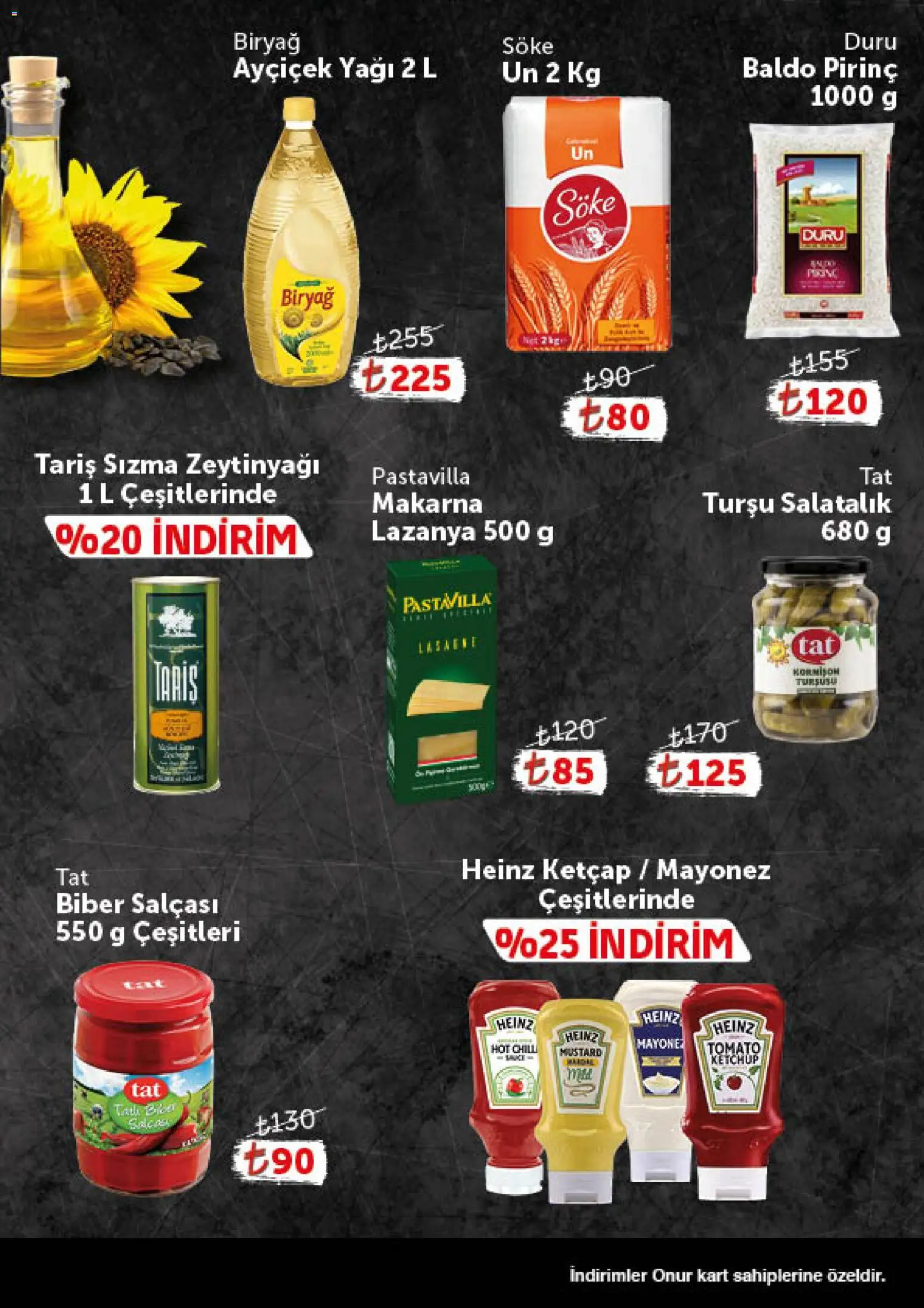 Onur Market - Katalog Gurme - 11 Ağustos 2026 tarihinden itibaren geçerlidir | Sayfa: 7 | Ürünler: Sızma zeytinyağı, Makarna, Salatalık, Mayonez
