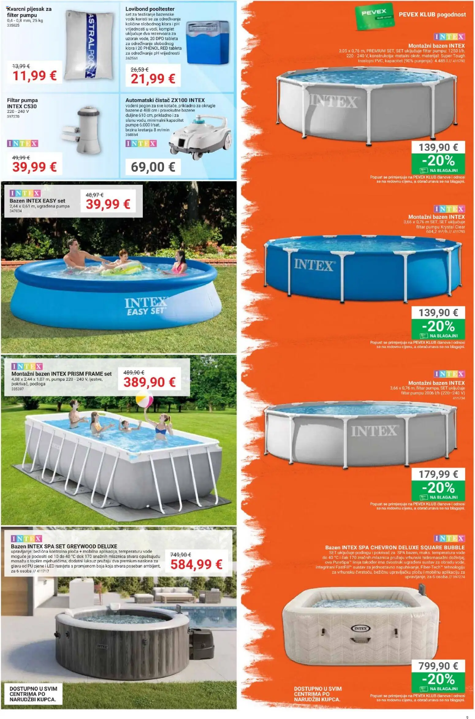Pevex katalog | vrijedi od 28.05.2026 | Stranica: 9 | Proizvodi: Pokrivač, Bazen, Rasvjeta, Tableta