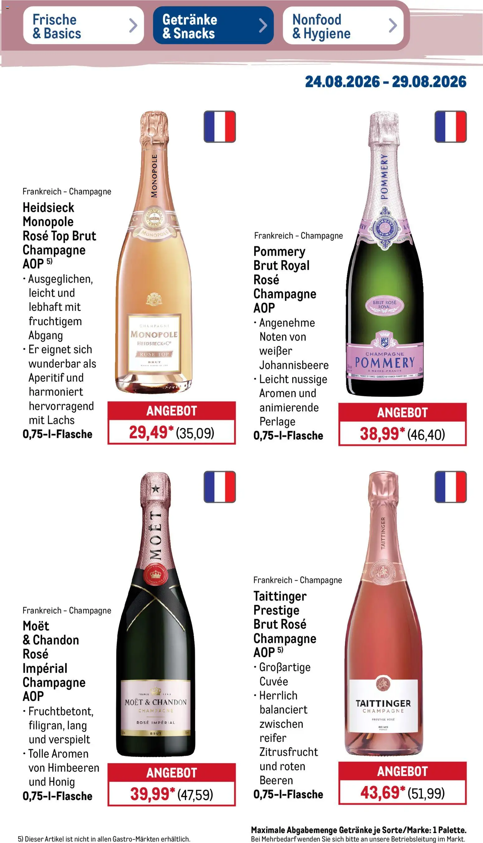 Metro NonFood-Angebote – gültig ab 24.08.2026 | Seite: 27 | Produkte: Top, Himbeeren, Lachs