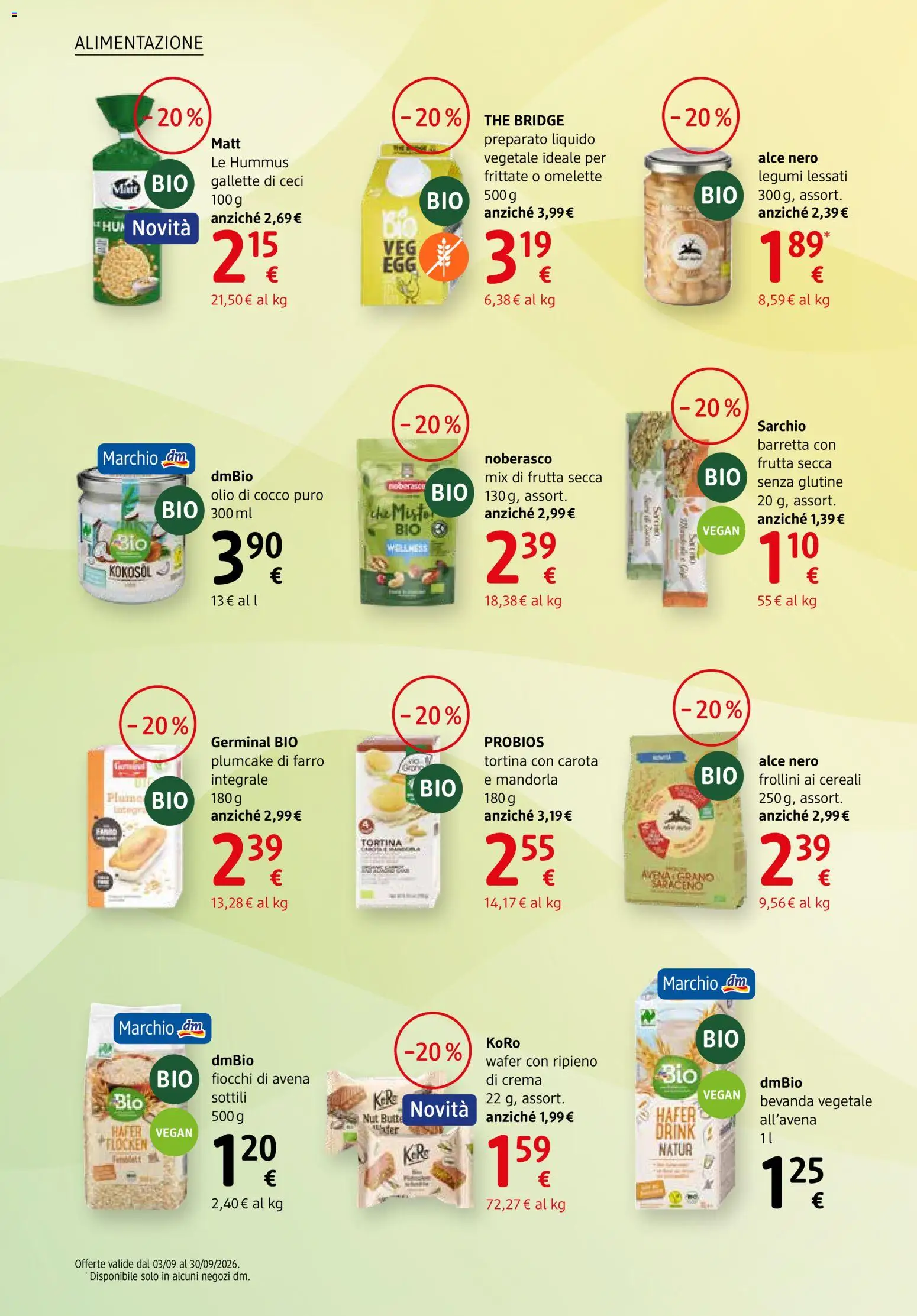 Volantino dm drogerie markt del 03/09/2026 | Pagina: 12 | Prodotti: Carota, Hummus, Gallette, The